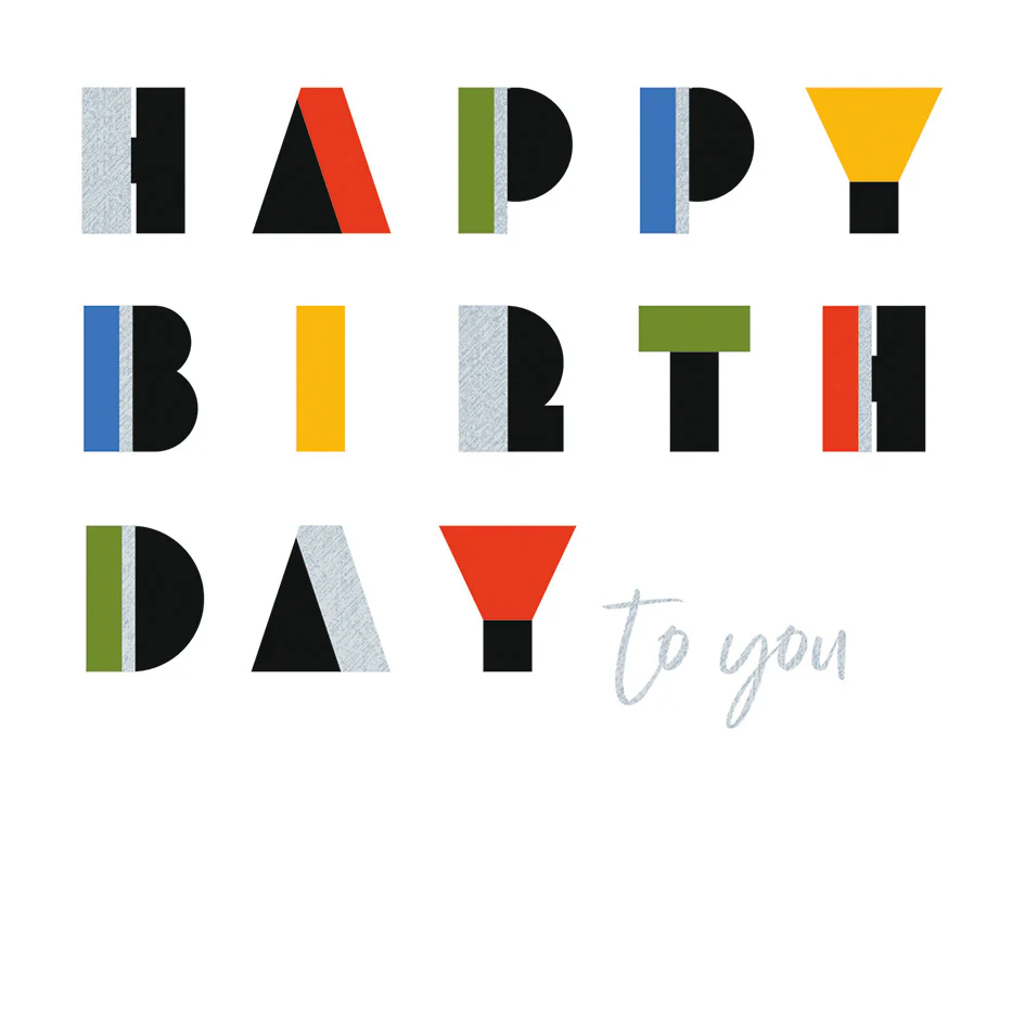 Mind Charity Birthday Message Silver Foil Card