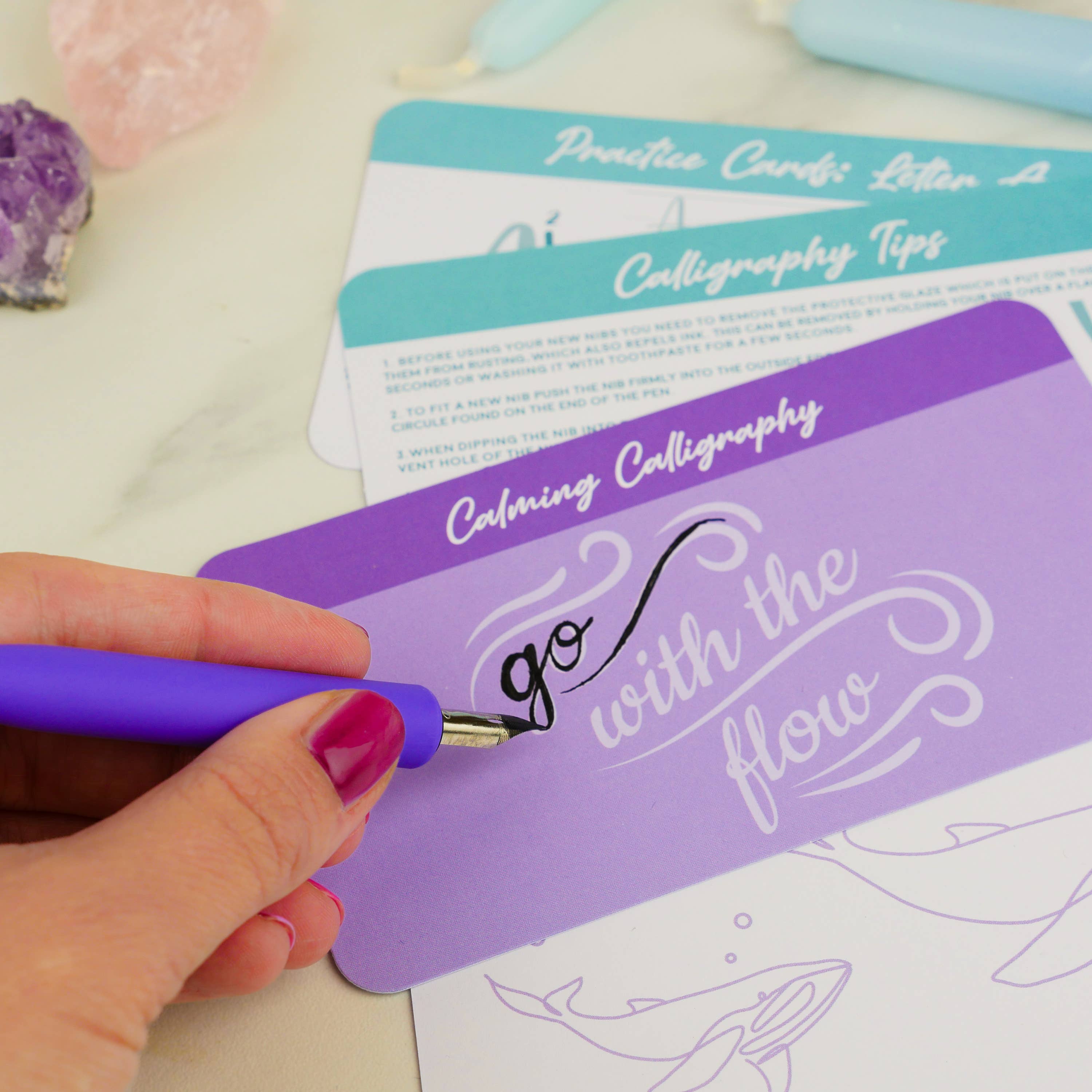Calming Calligraphy Pen Set - Image 4