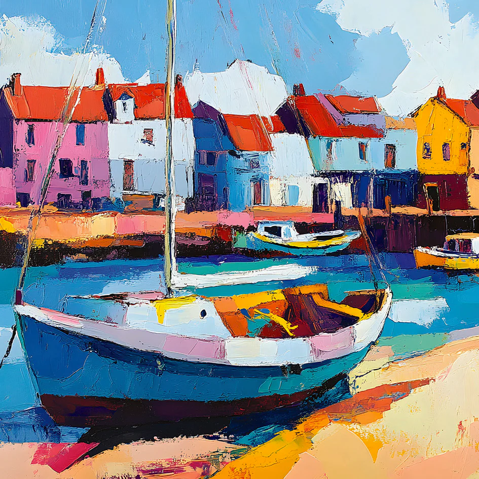 Mind Charity Colourful Harbour Card
