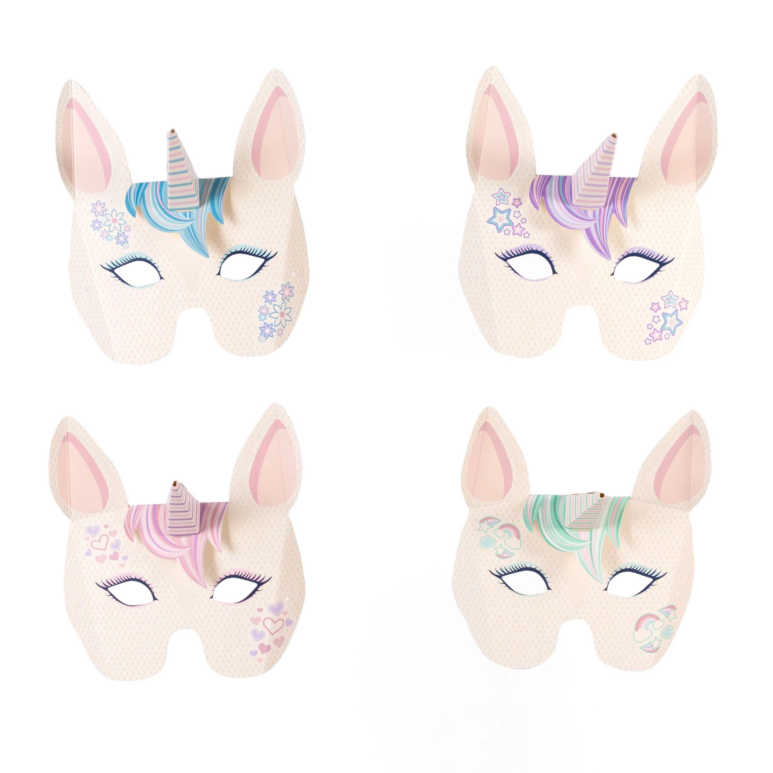 Create Your Own Magical Unicorn Masks Craft Kit - Image 3
