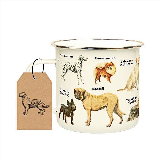 Paws and Brews: Coffee Mug with Playful Dogs