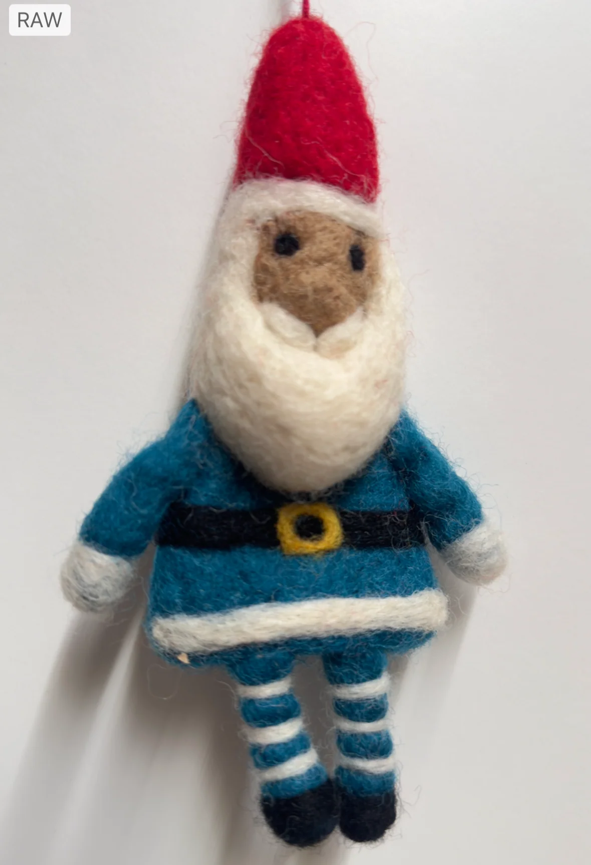 Festive Felt Santa With Stripey Legs Christmas Hanging Decoration - Image 5