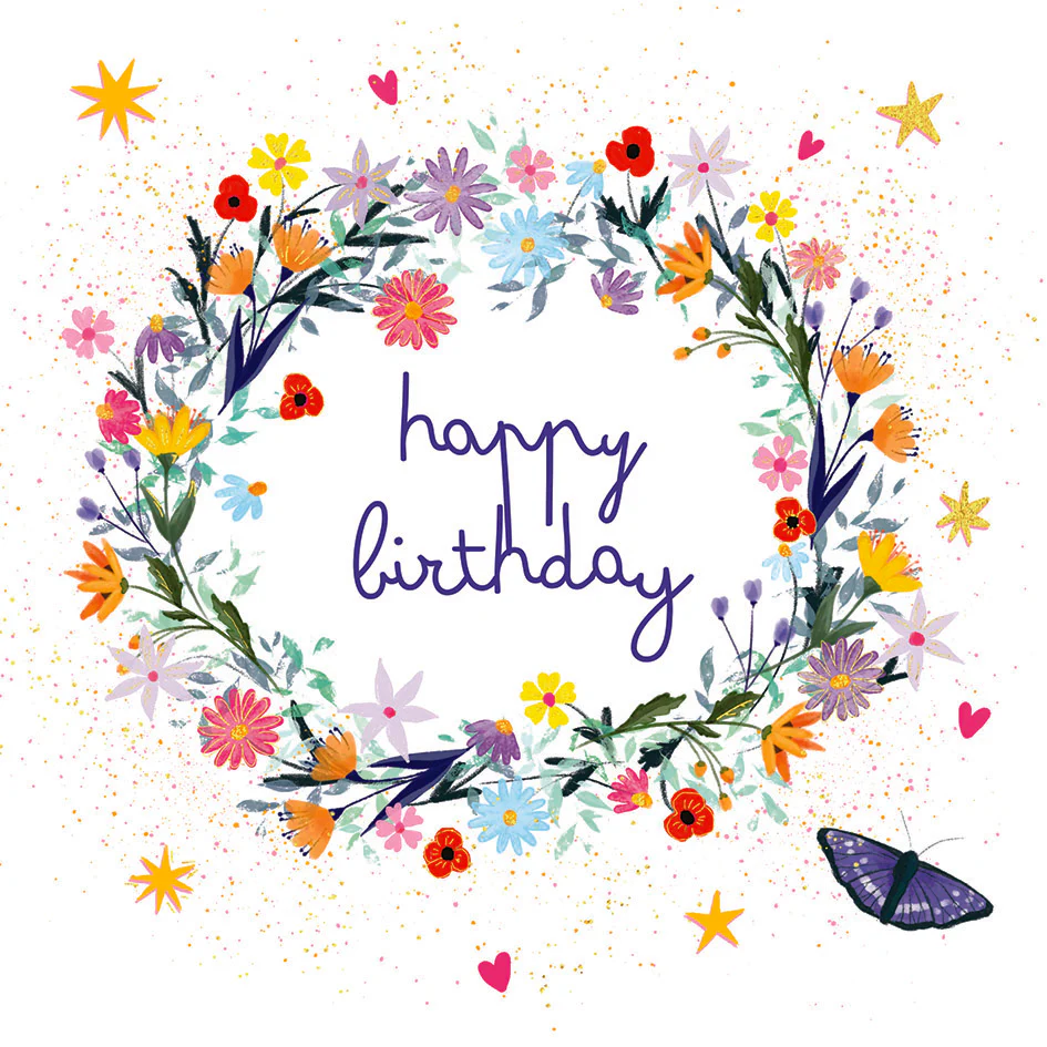 Mind Charity Happy Birthday Flowers Card