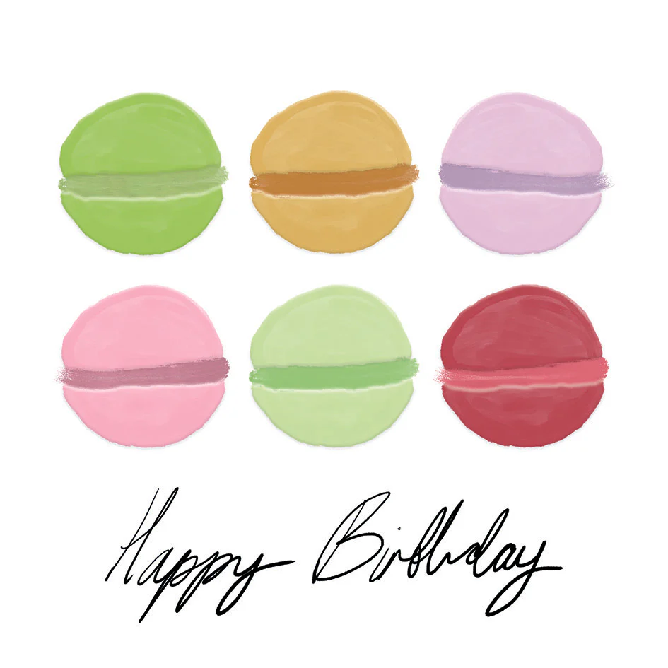 Mind Charity Happy Birthday Macarons Card