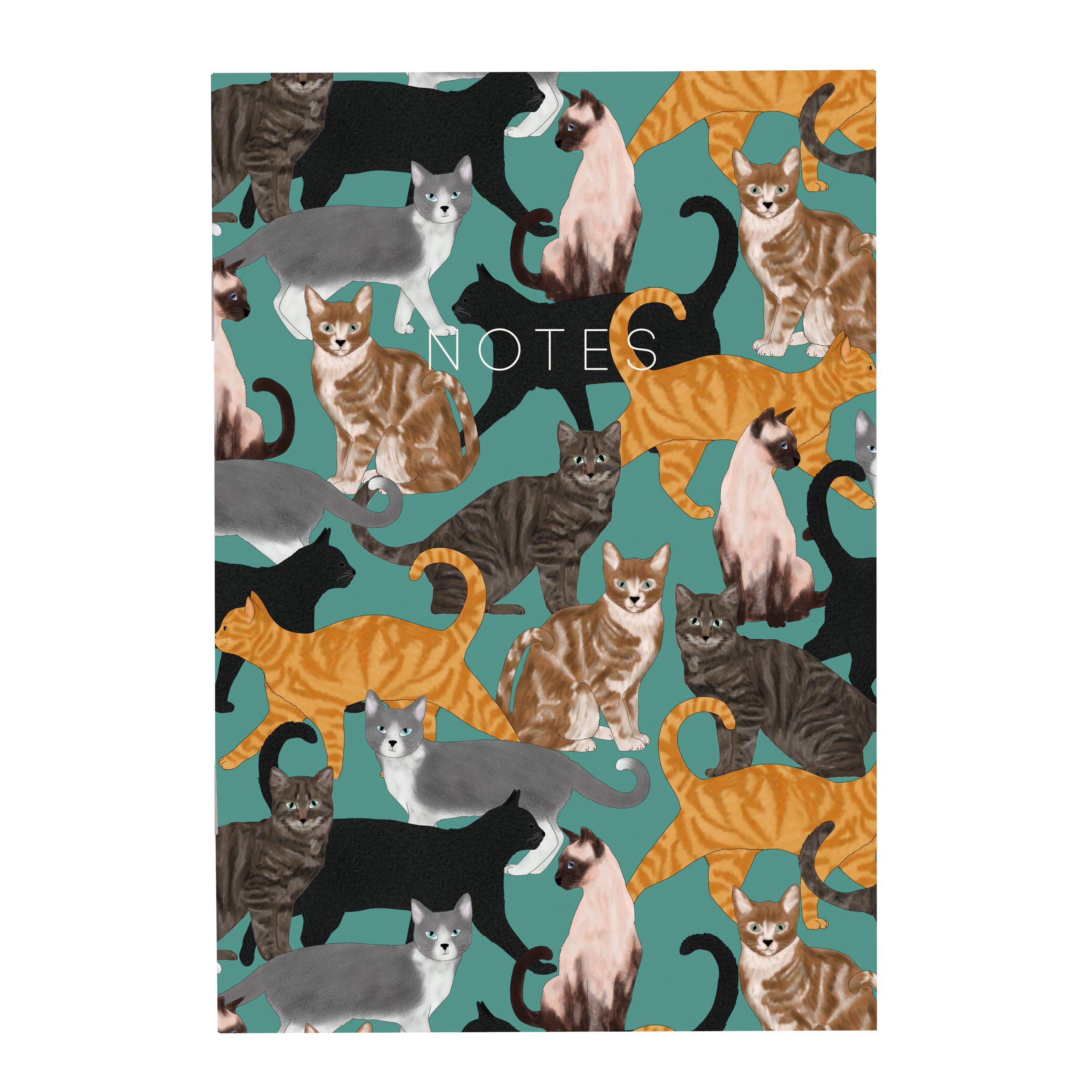 Lydia Meiying - Cats - A5 Thin Notebook: Lined - Image 3