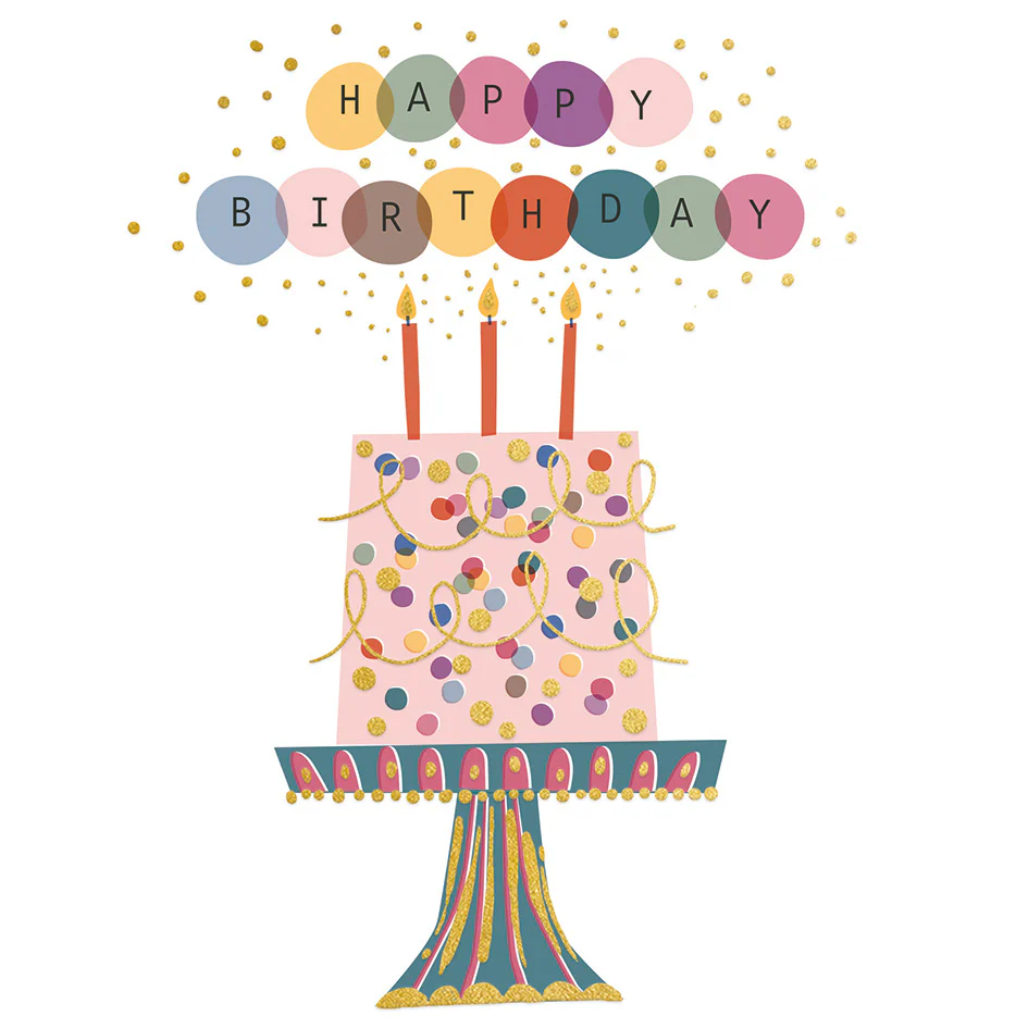 Make A Wish Gold Foil Birthday Card