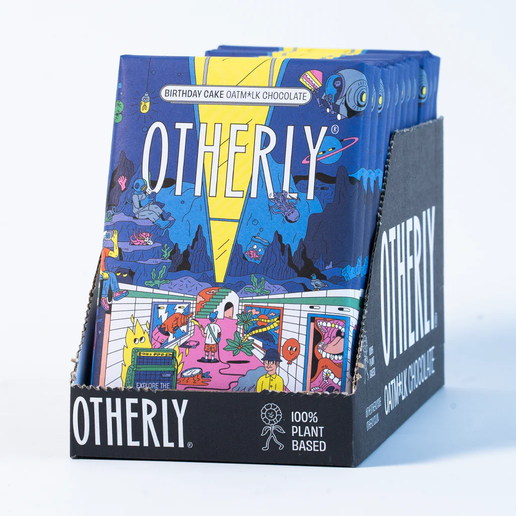 OTHERLY Birthday Cake Oatmilk Chocolate Bar – Plant-Based Bliss (43% Cacao) - Image 2