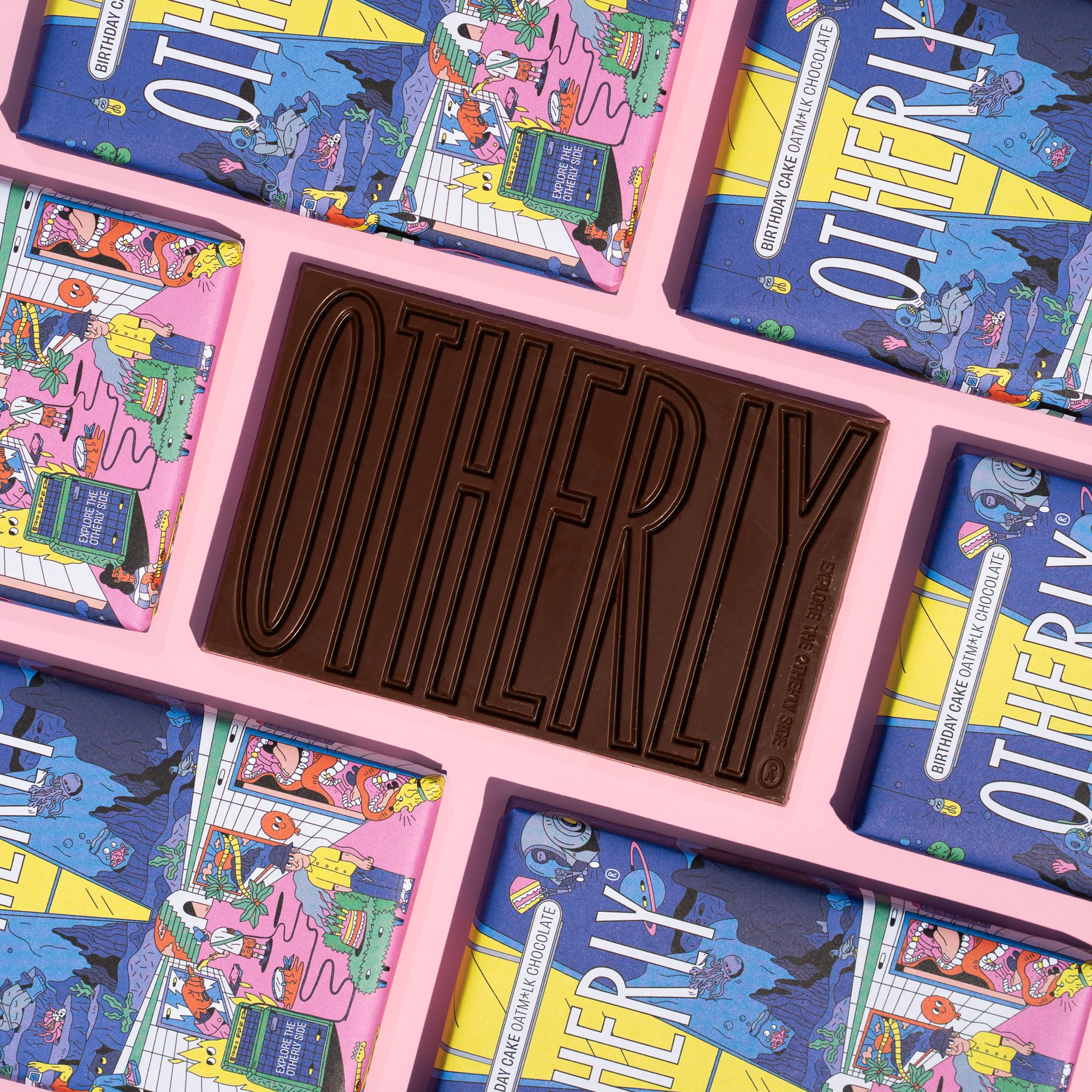 OTHERLY Birthday Cake Oatmilk Chocolate Bar – Plant-Based Bliss (43% Cacao) - Image 4