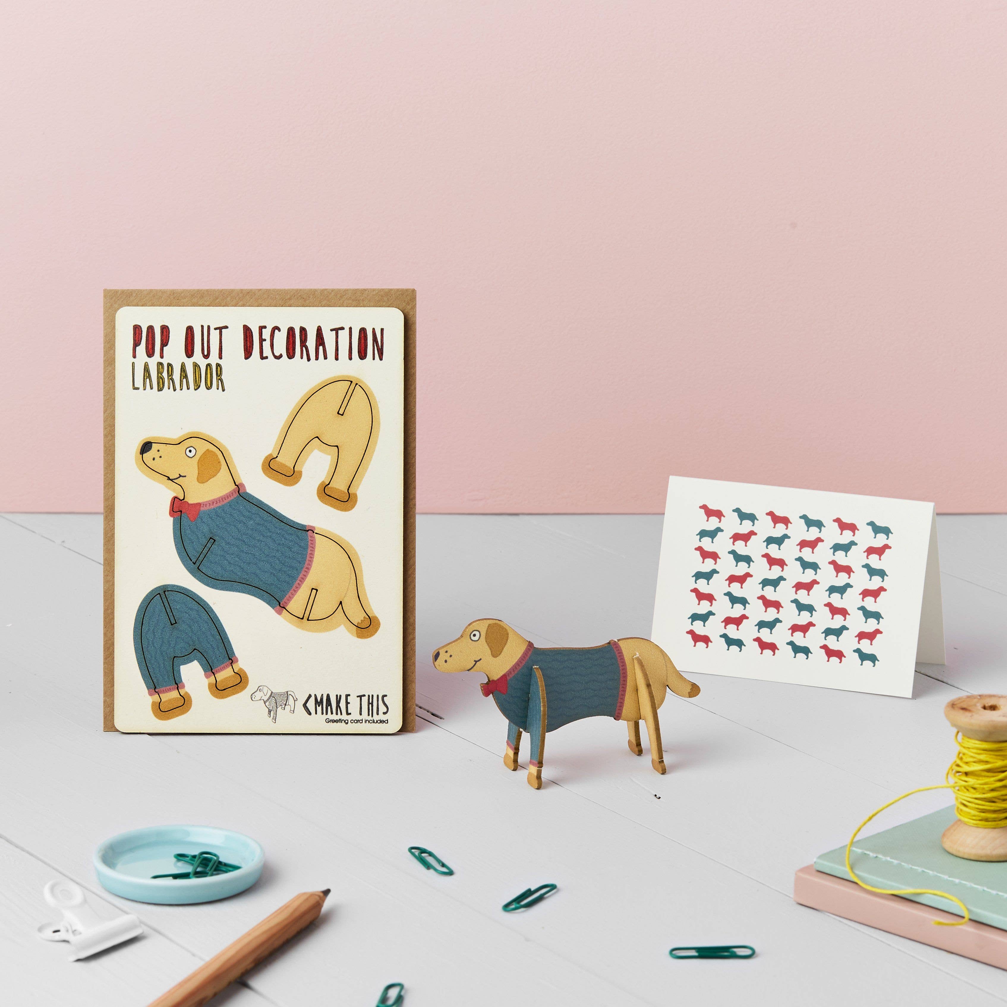 Pop Out Labrador Greeting Card - Image 2
