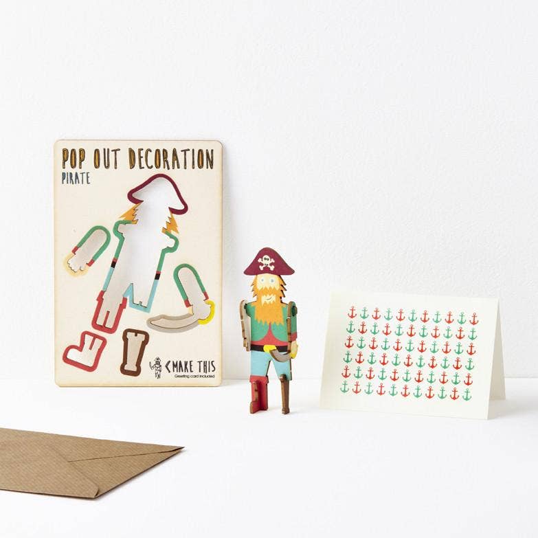 Pop Out Pirate Card – 3D Greeting & Keepsake