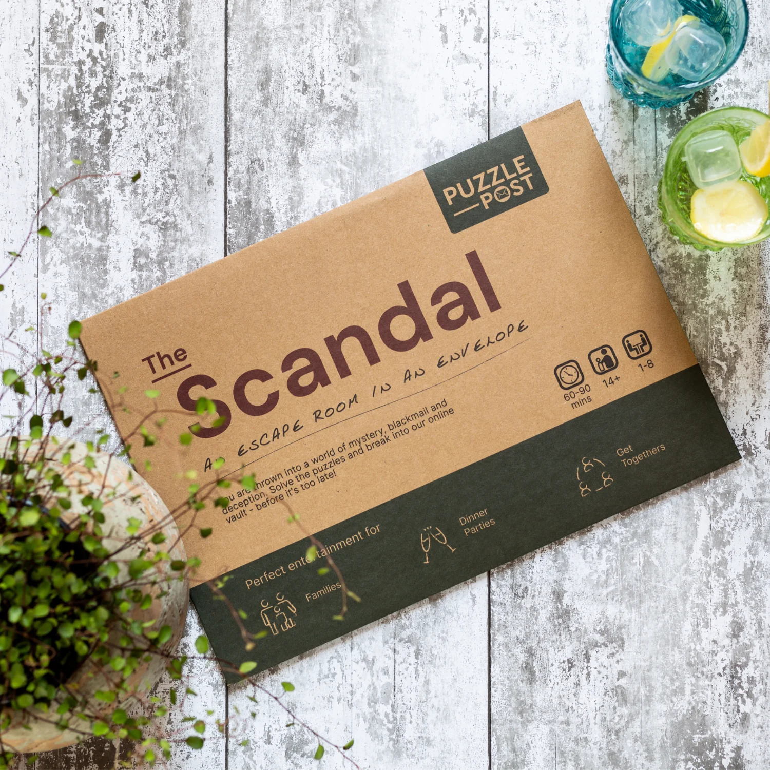 THE SCANDAL:Escape Room in An Envelope: Dinner Party Game