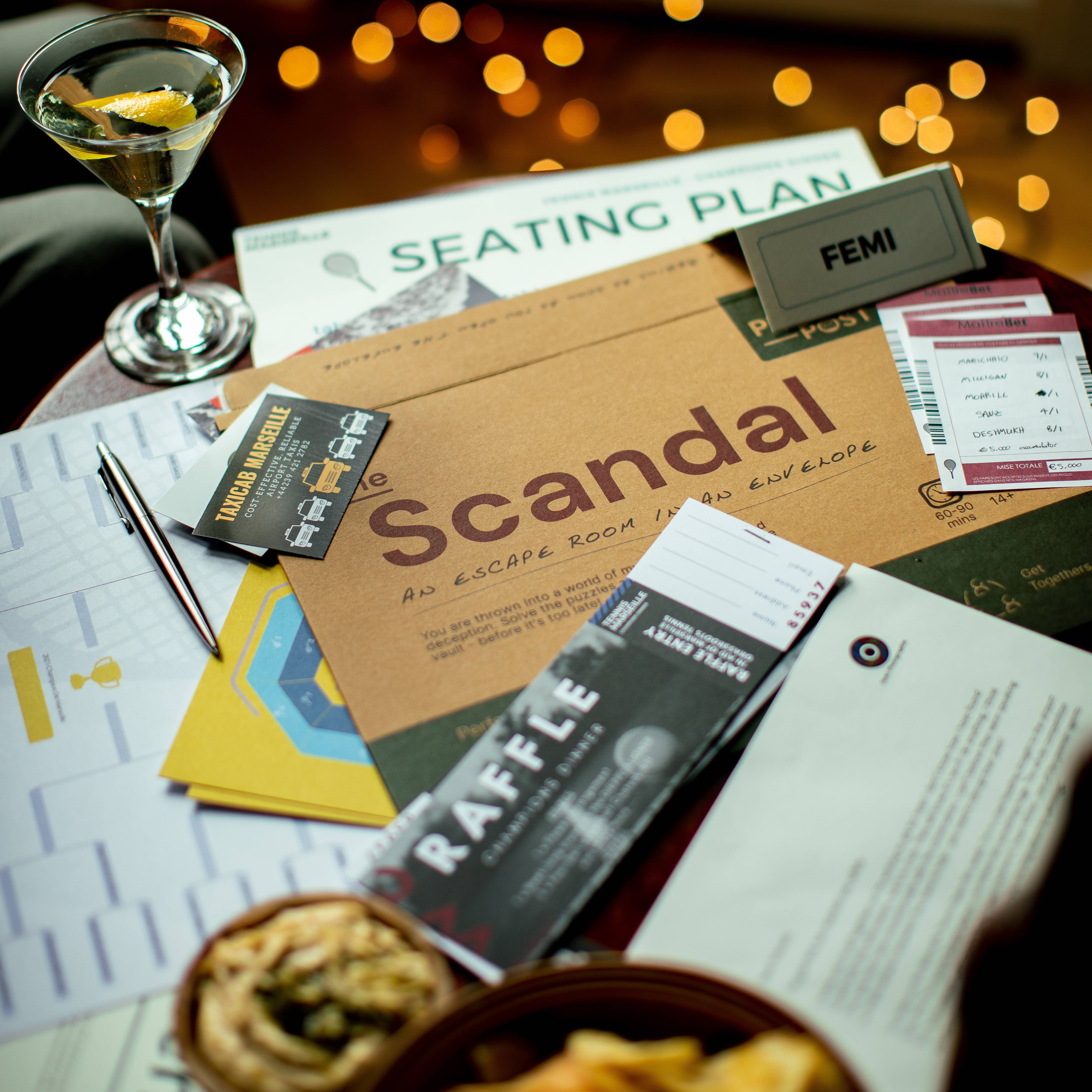 THE SCANDAL:Escape Room in An Envelope: Dinner Party Game - Image 4
