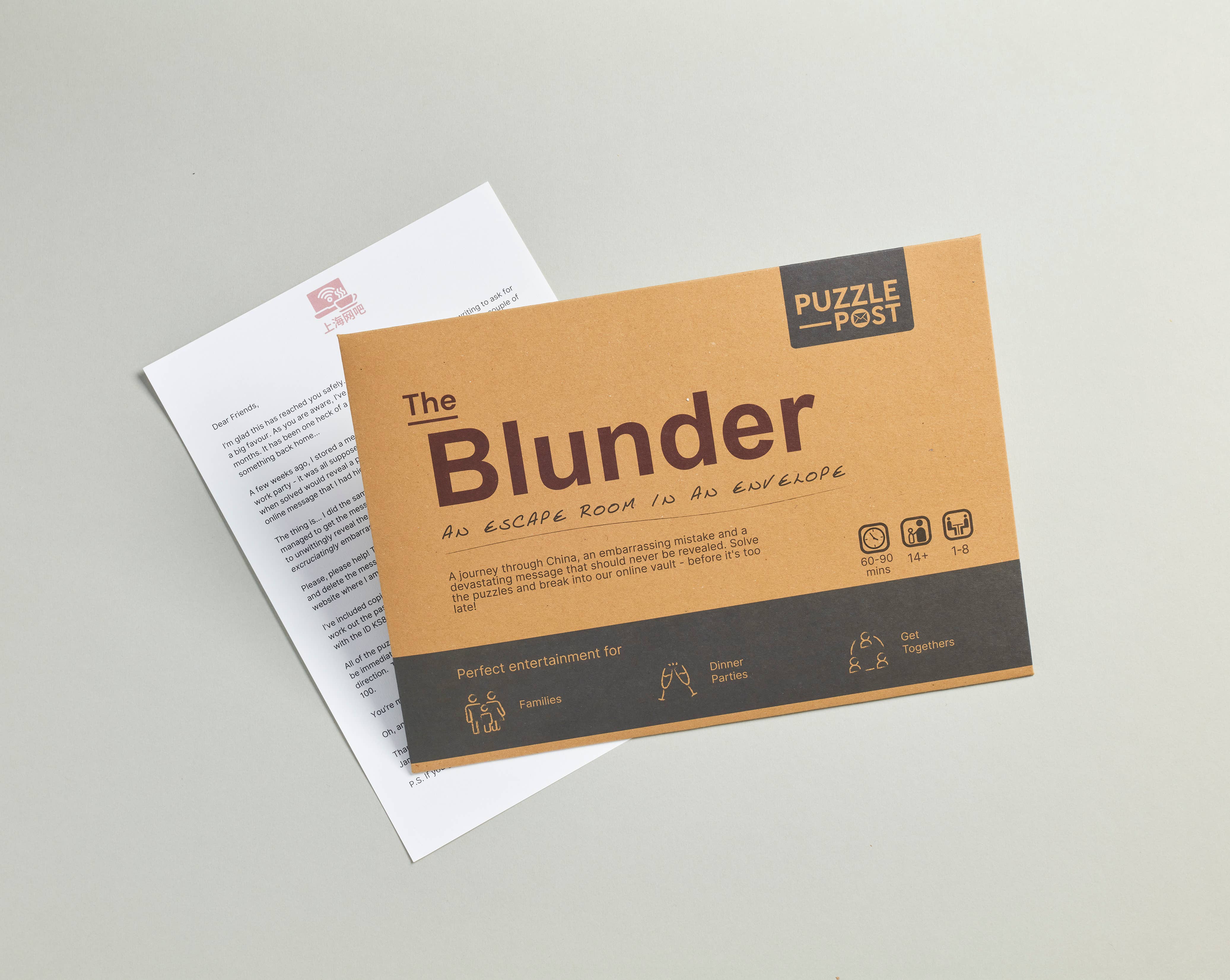 THE BLUNDER: Escape Room in An Envelope: Dinner Party Game - Image 3
