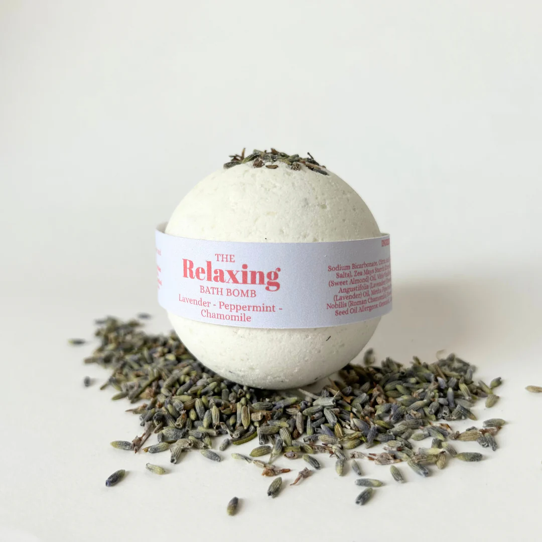 Botanical Bath Bomb: Relaxing - Lavender, Chamomile & Peppermint
