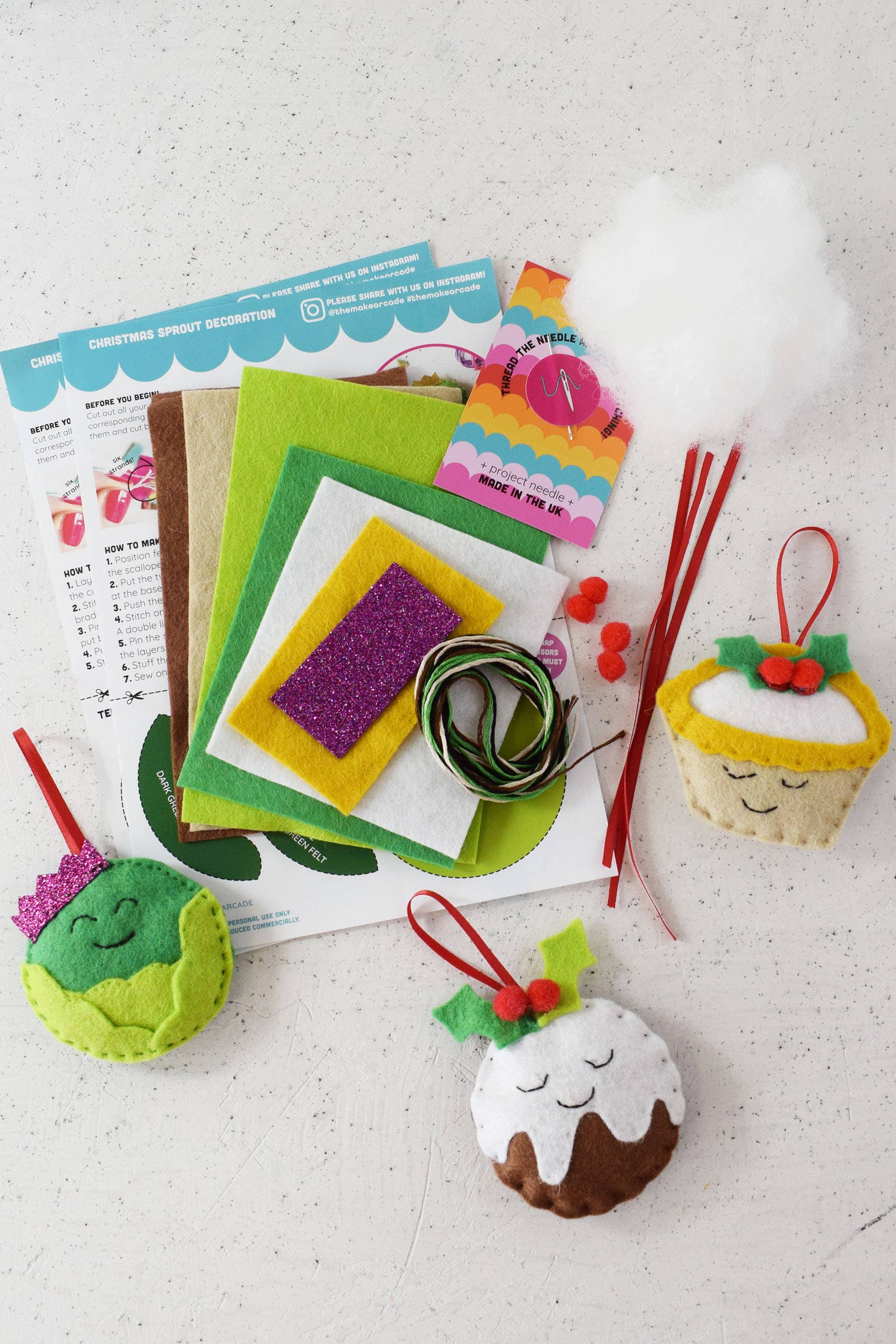 Seasons Eatings Festive Felt Hanging Decoration Kit - Image 3