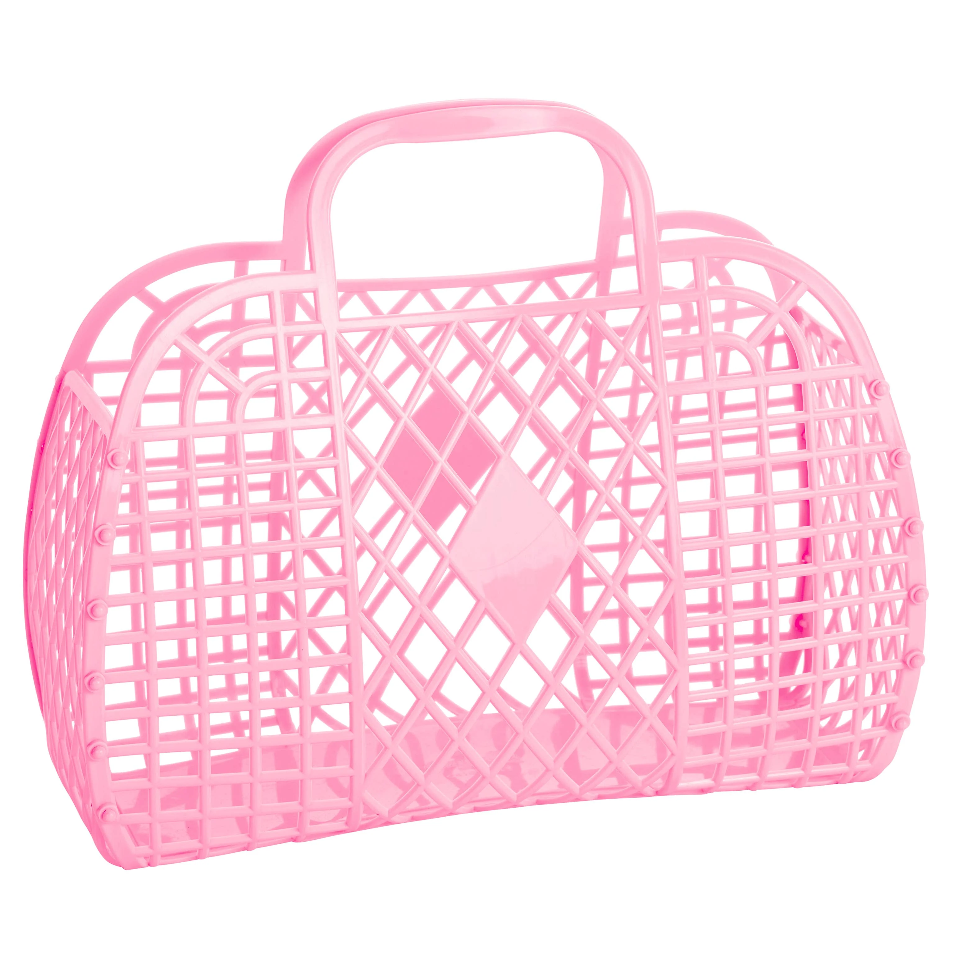 Retro Basket – Classic Jelly Bag | Reusable Beach & Storage Bag Large