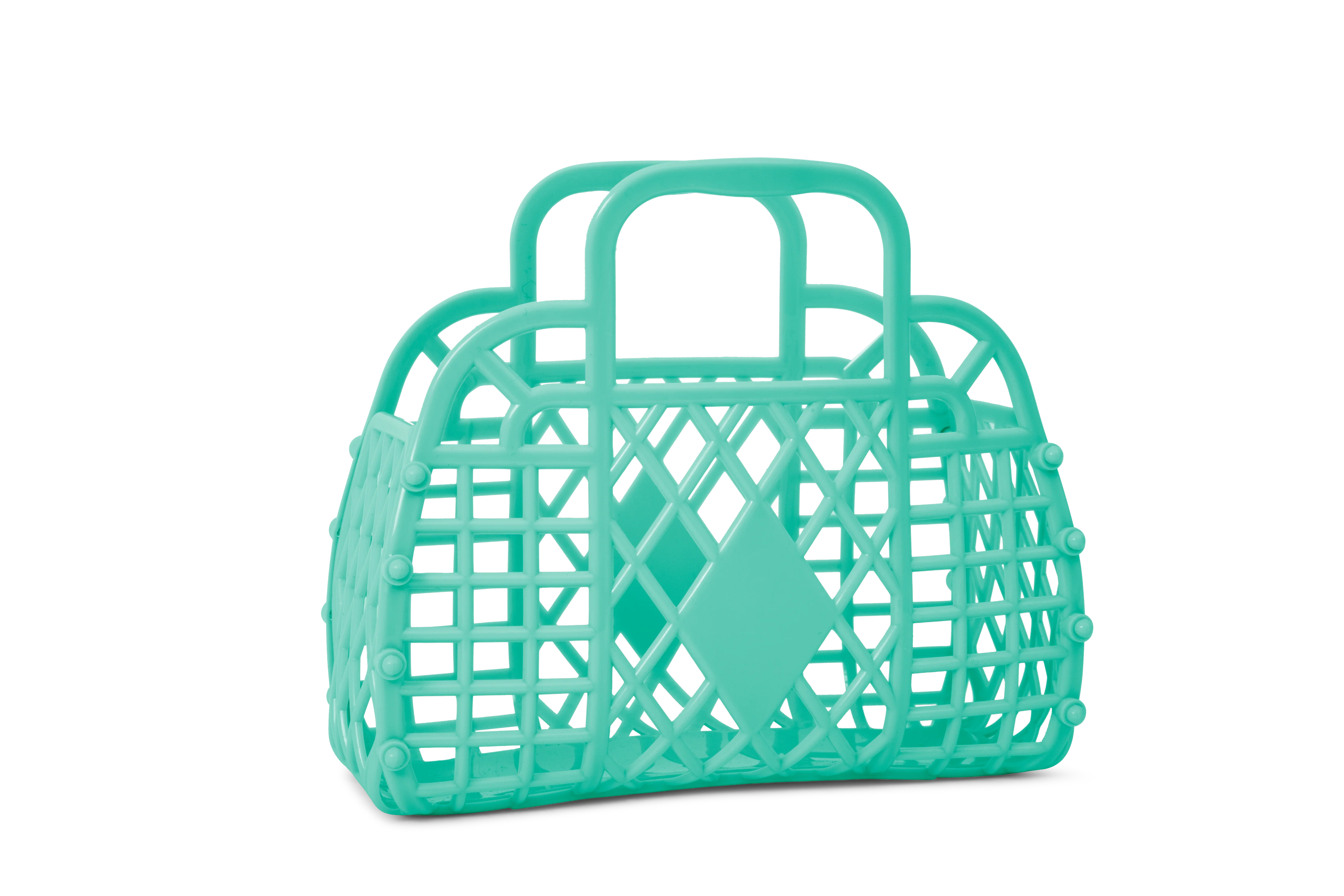 Sun Jellies - Retro Basket Jelly Bag - Mini: Jelly Mint Green