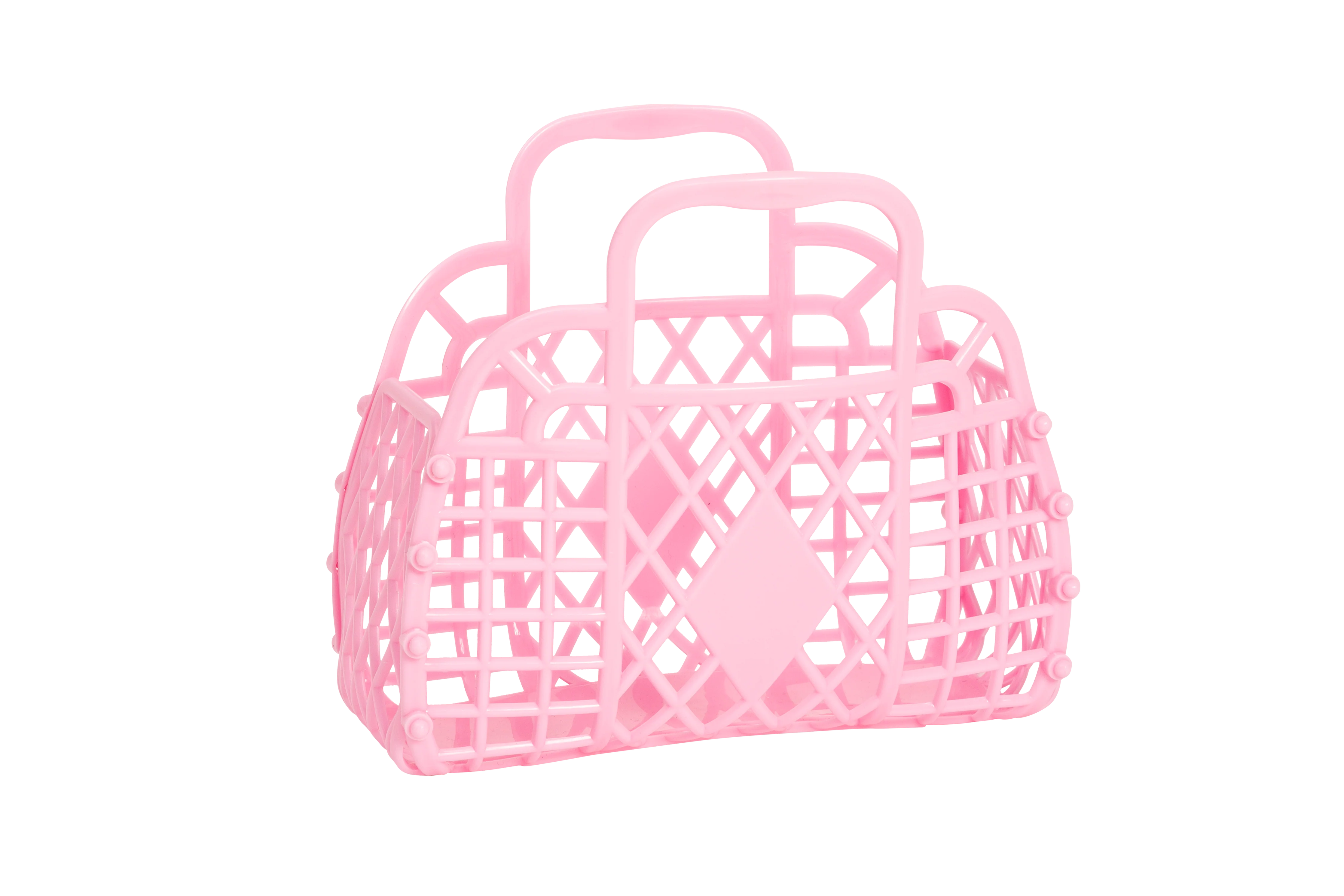 Sun Jellies - Retro Basket Jelly Bag - Mini: Jelly Mint Green - Image 3