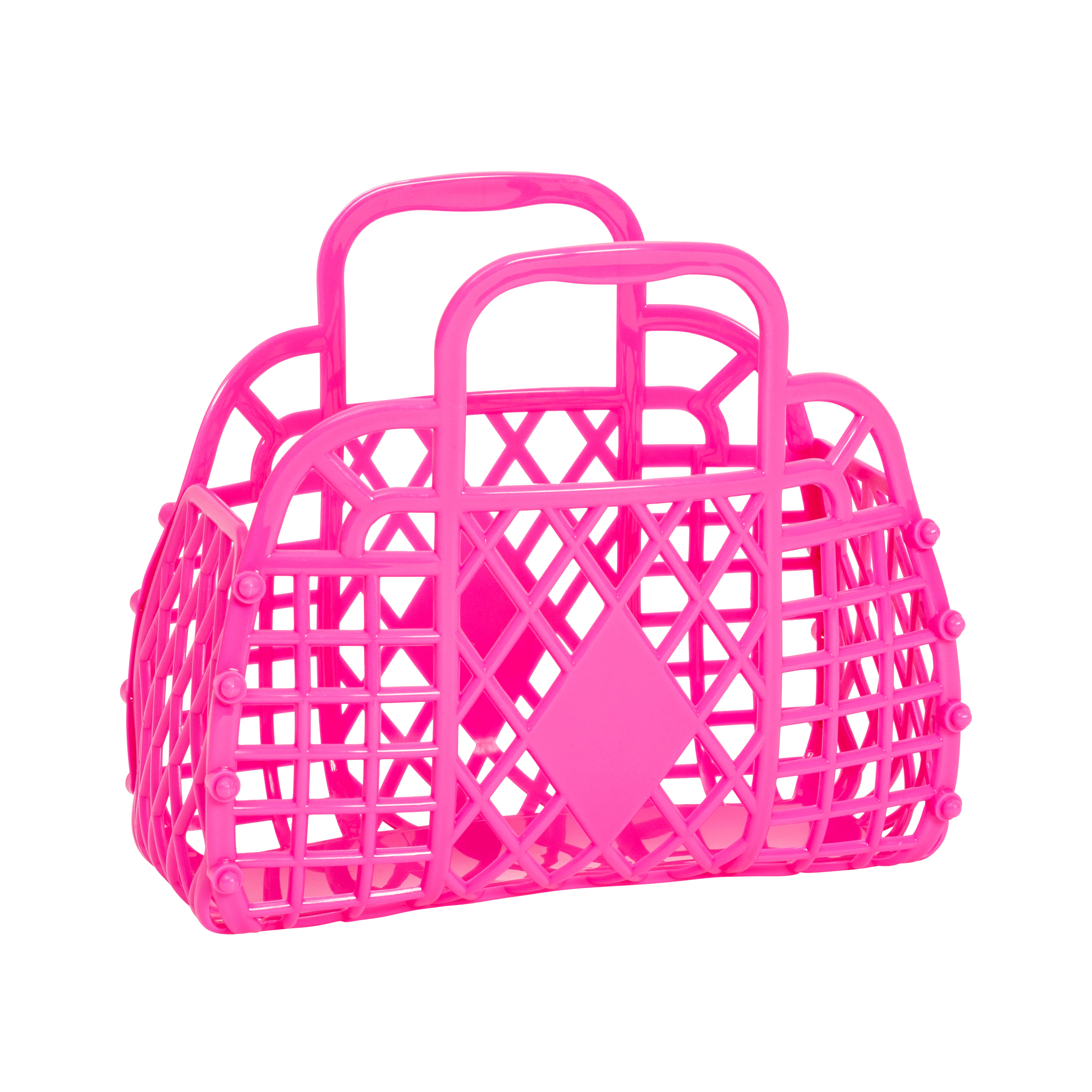 Sun Jellies - Retro Basket Jelly Bag - Mini: Jelly Mint Green - Image 8