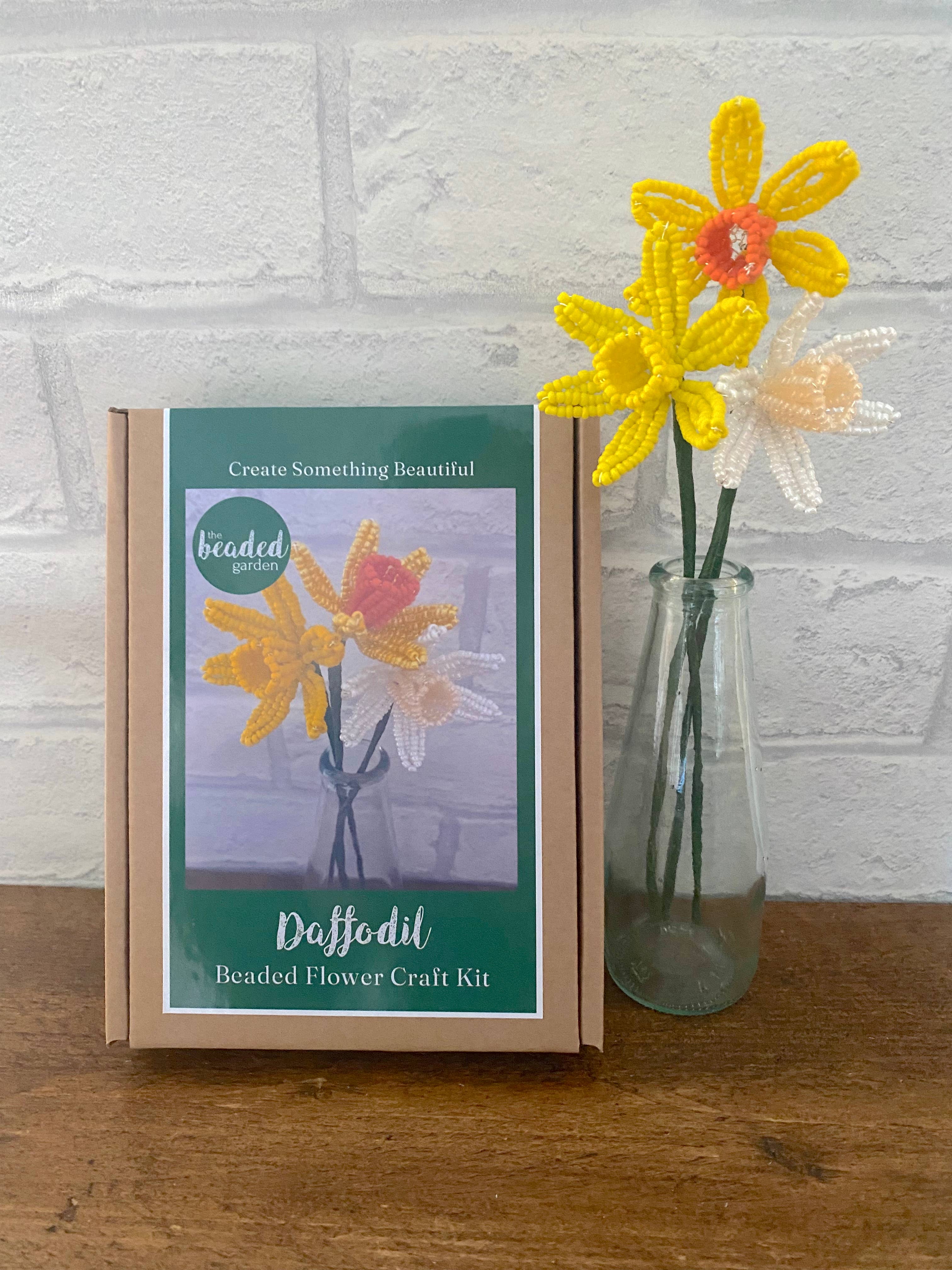Daffodil Beaded Flower Craft Kit – DIY Forever Flowers