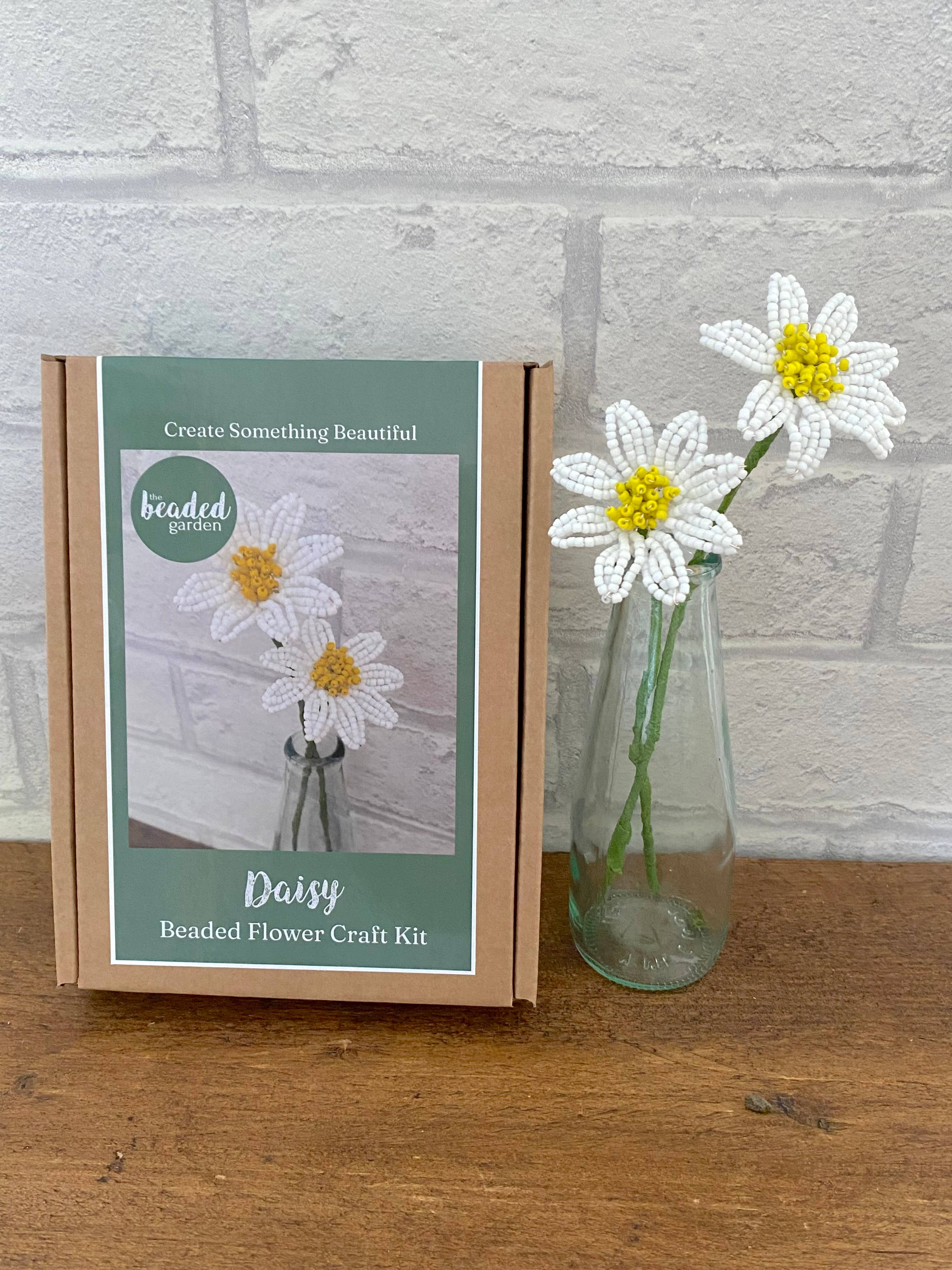 Daisy Beaded Flower Craft Kit – DIY Forever Flowers