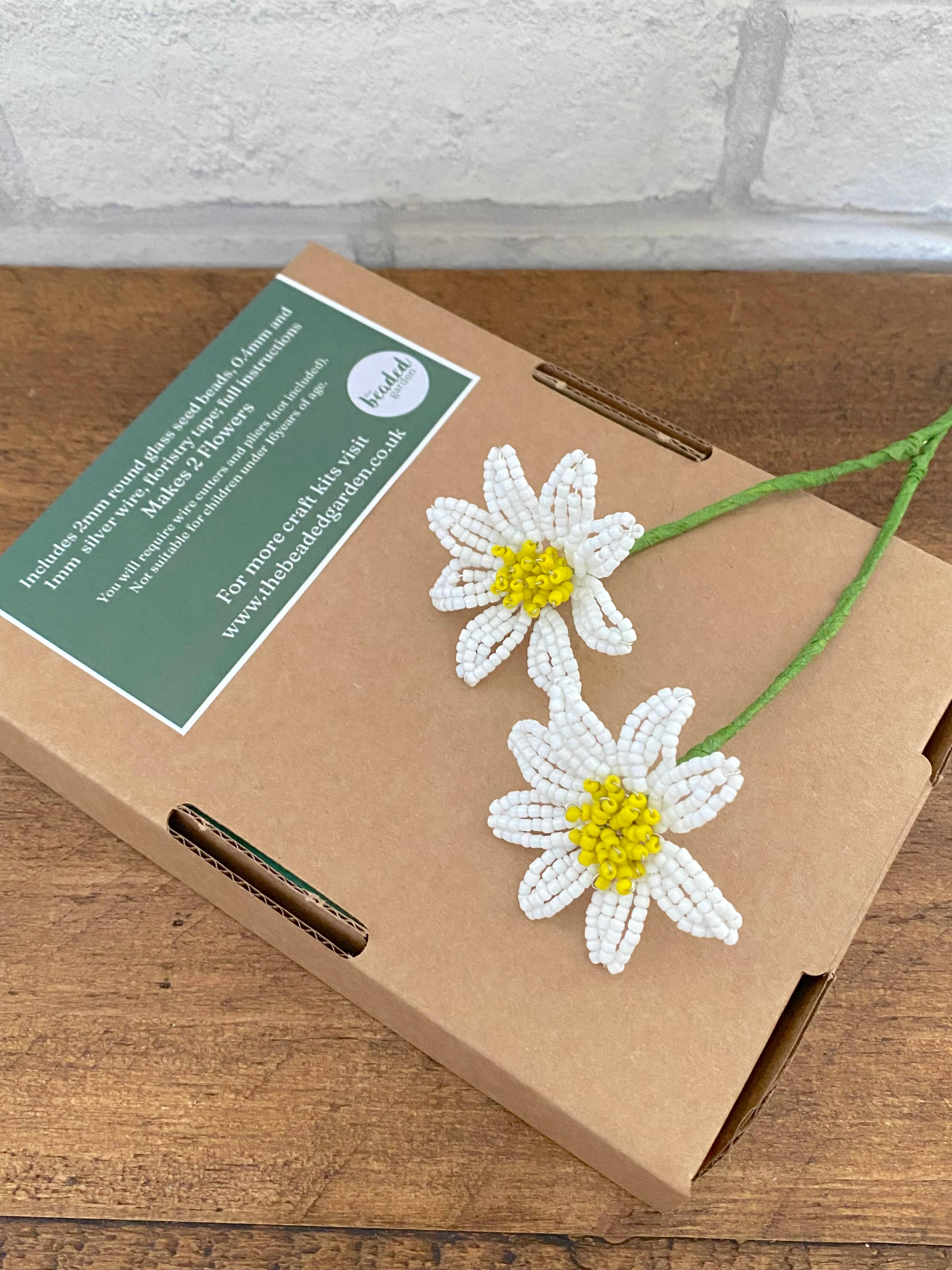Daisy Beaded Flower Craft Kit – DIY Forever Flowers - Image 3