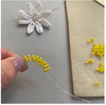 Daisy Beaded Flower Craft Kit – DIY Forever Flowers - Image 4
