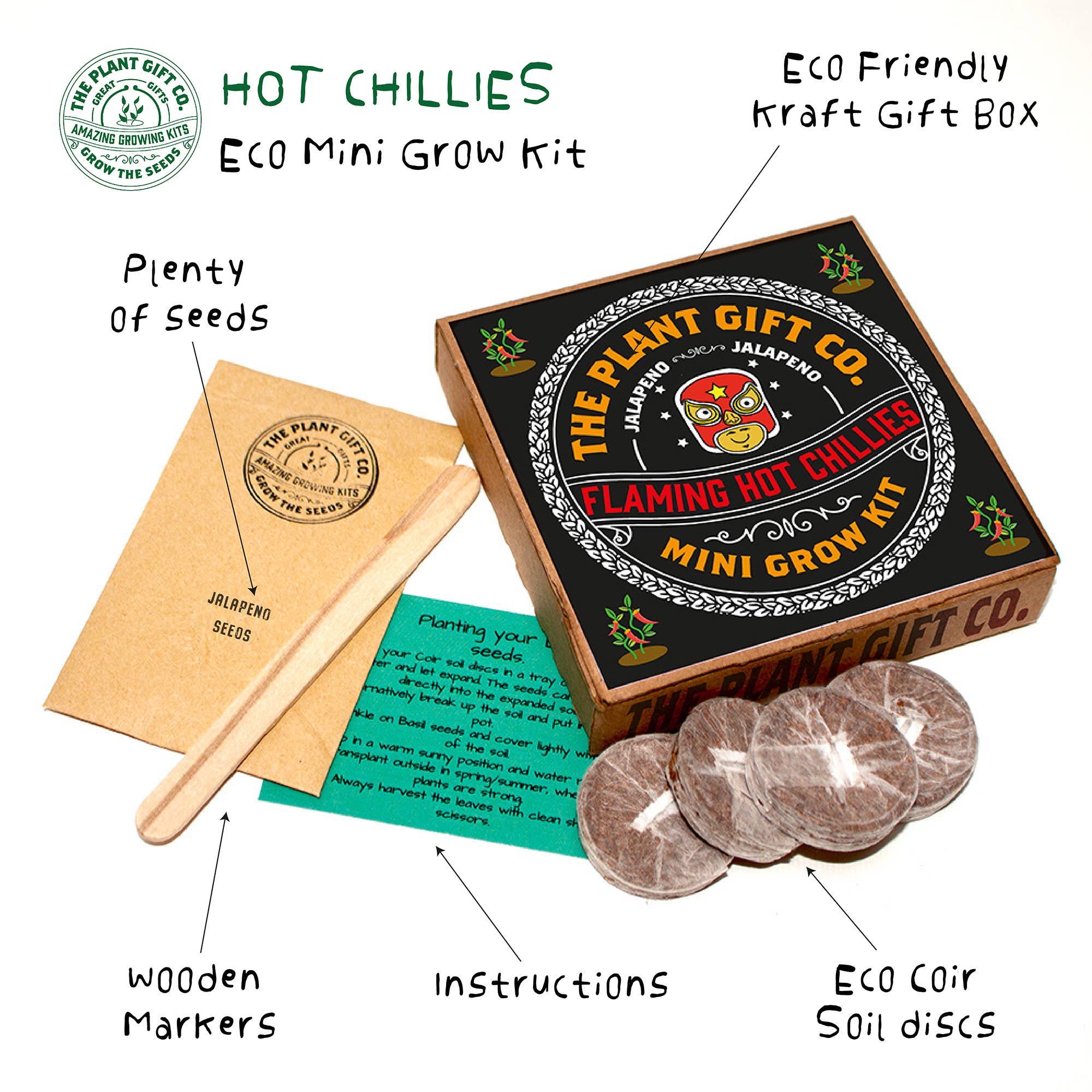 Flaming Hot Chillies – Eco Mini Jalapeño Grow Kit - Image 2