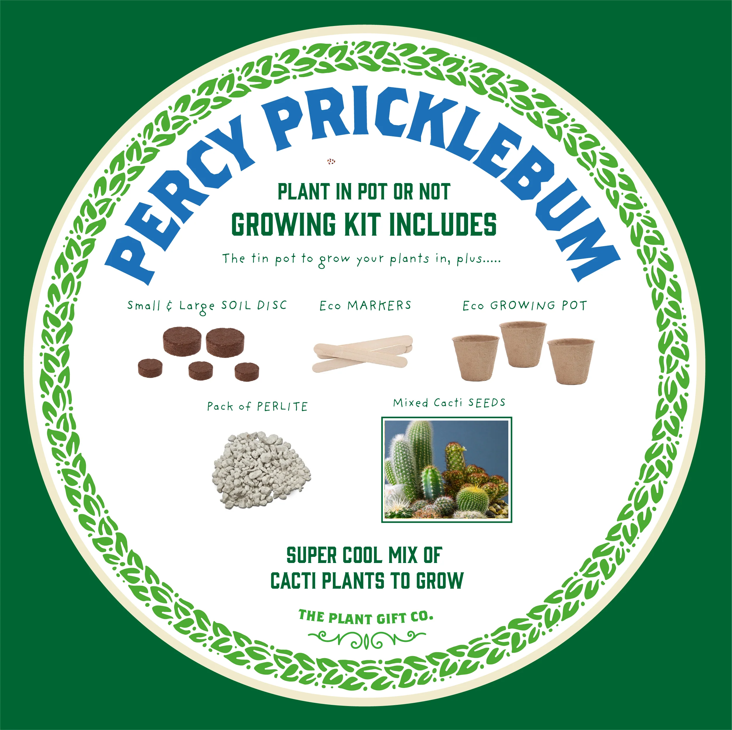Percy Pricklebum – Grow Your Own Cactus Kit - Image 6