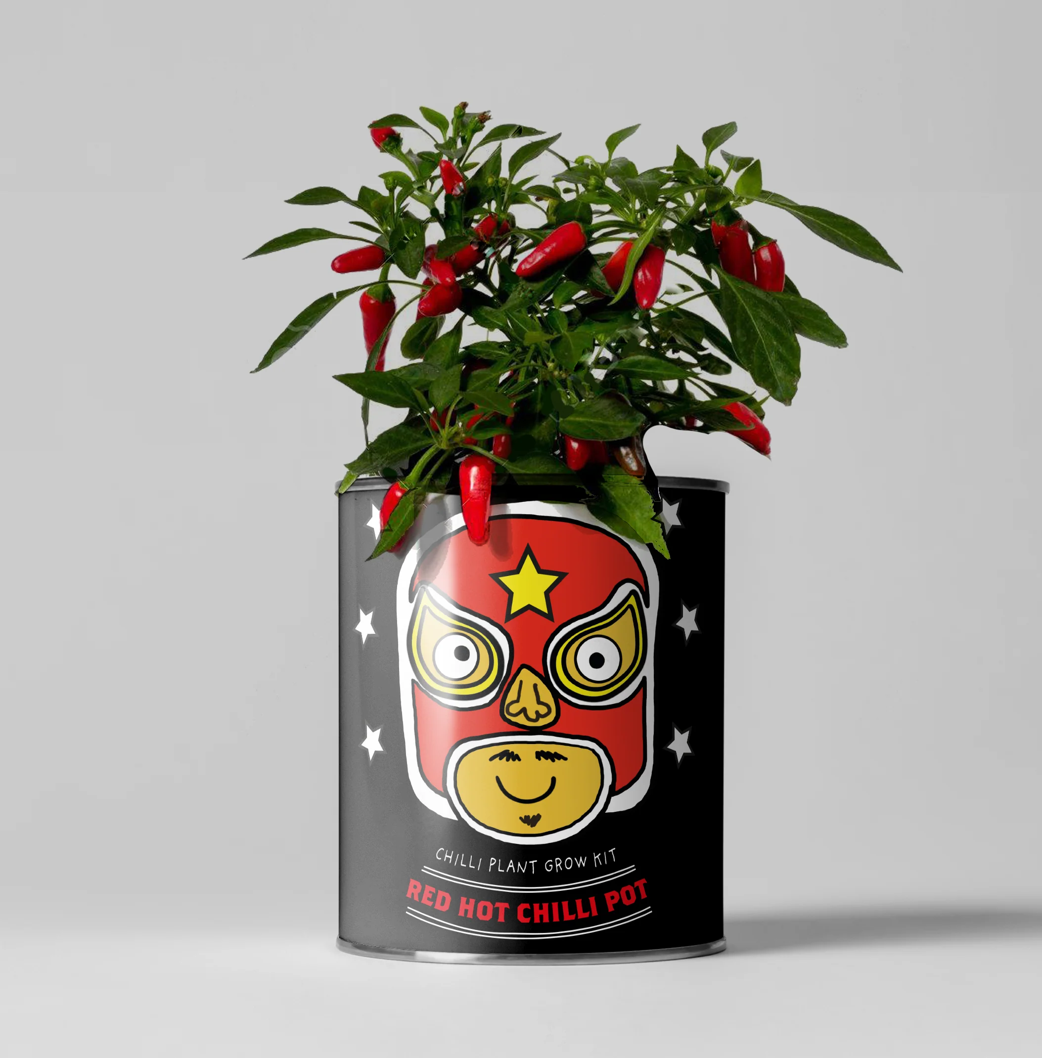 The Plant Gift Co. - Red Hot Chilli Pot. Grow Your Own Plant Kit, Gardening Gift