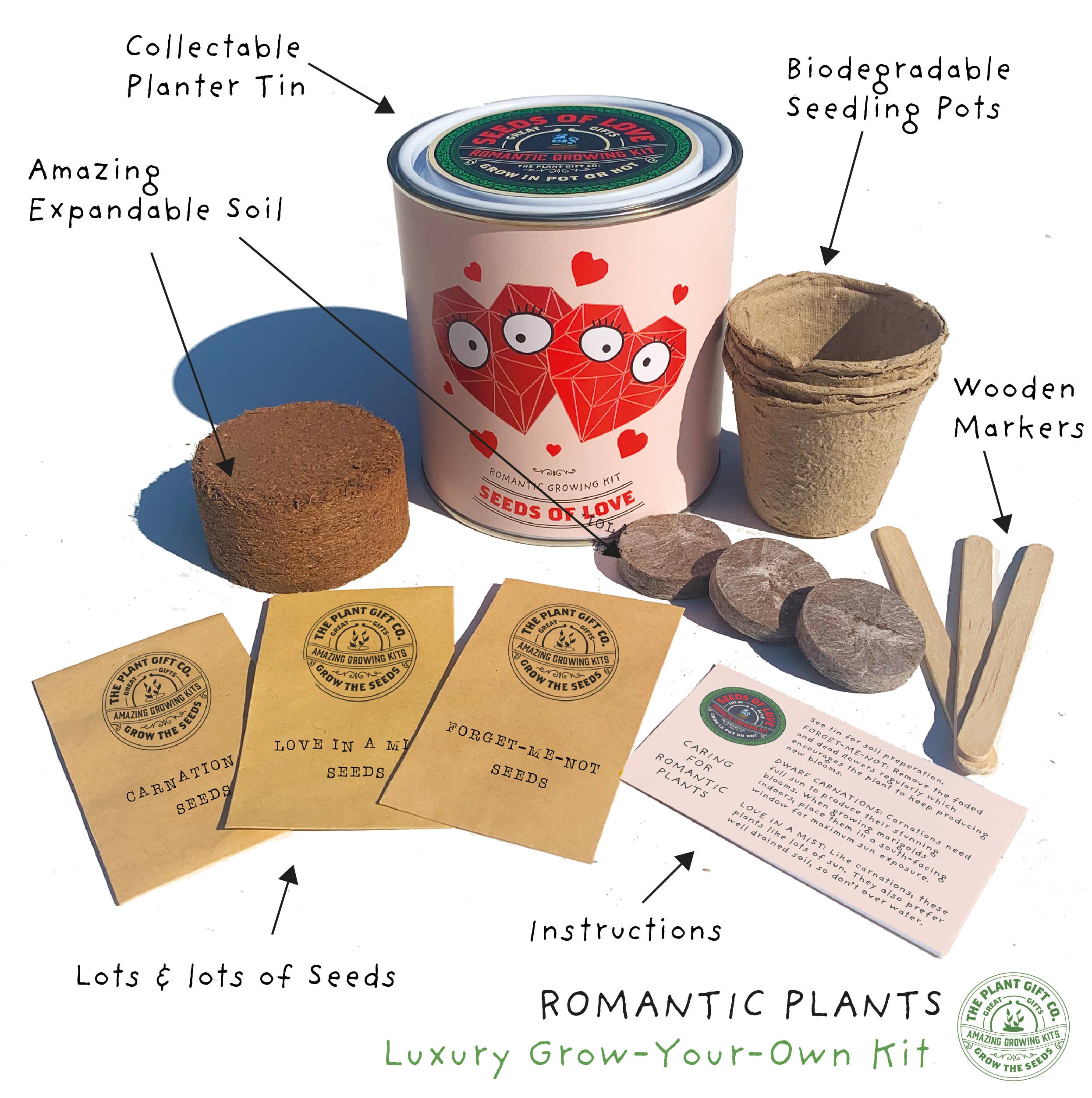 Seeds of Love – Eco Grow Your Own Flower Kit - Image 3