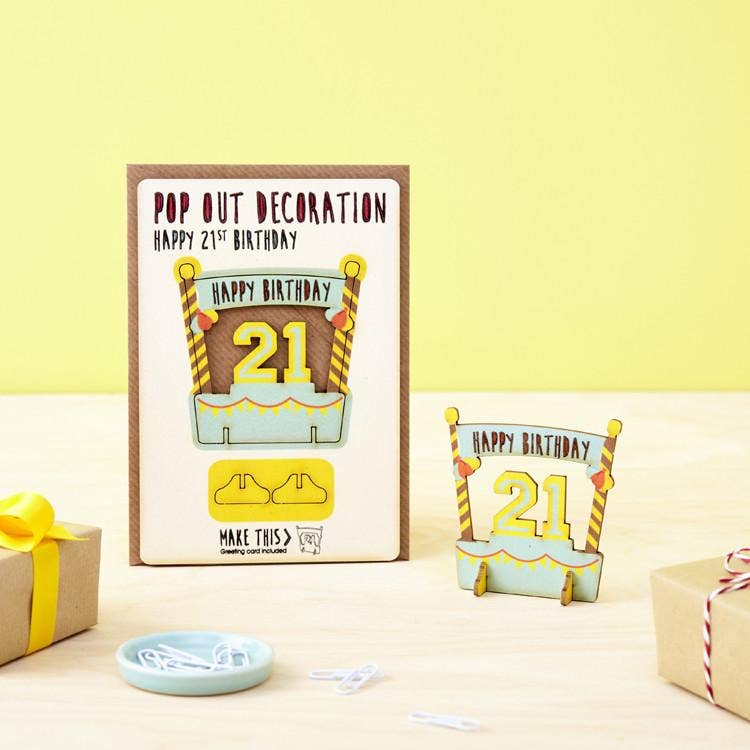 Pop Out 21st Birthday Card - Image 2