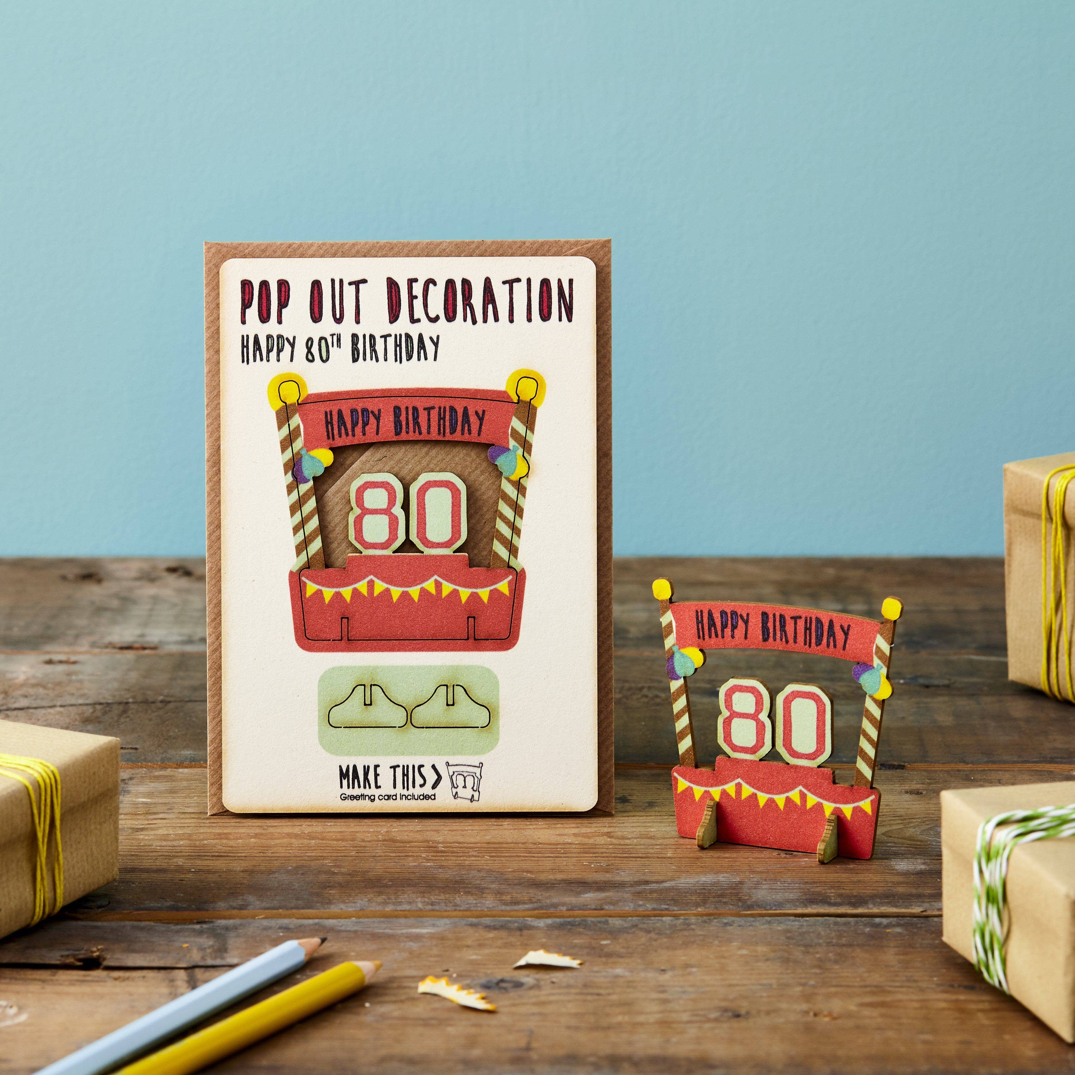 Pop Out 80th Birthday Card - Image 2