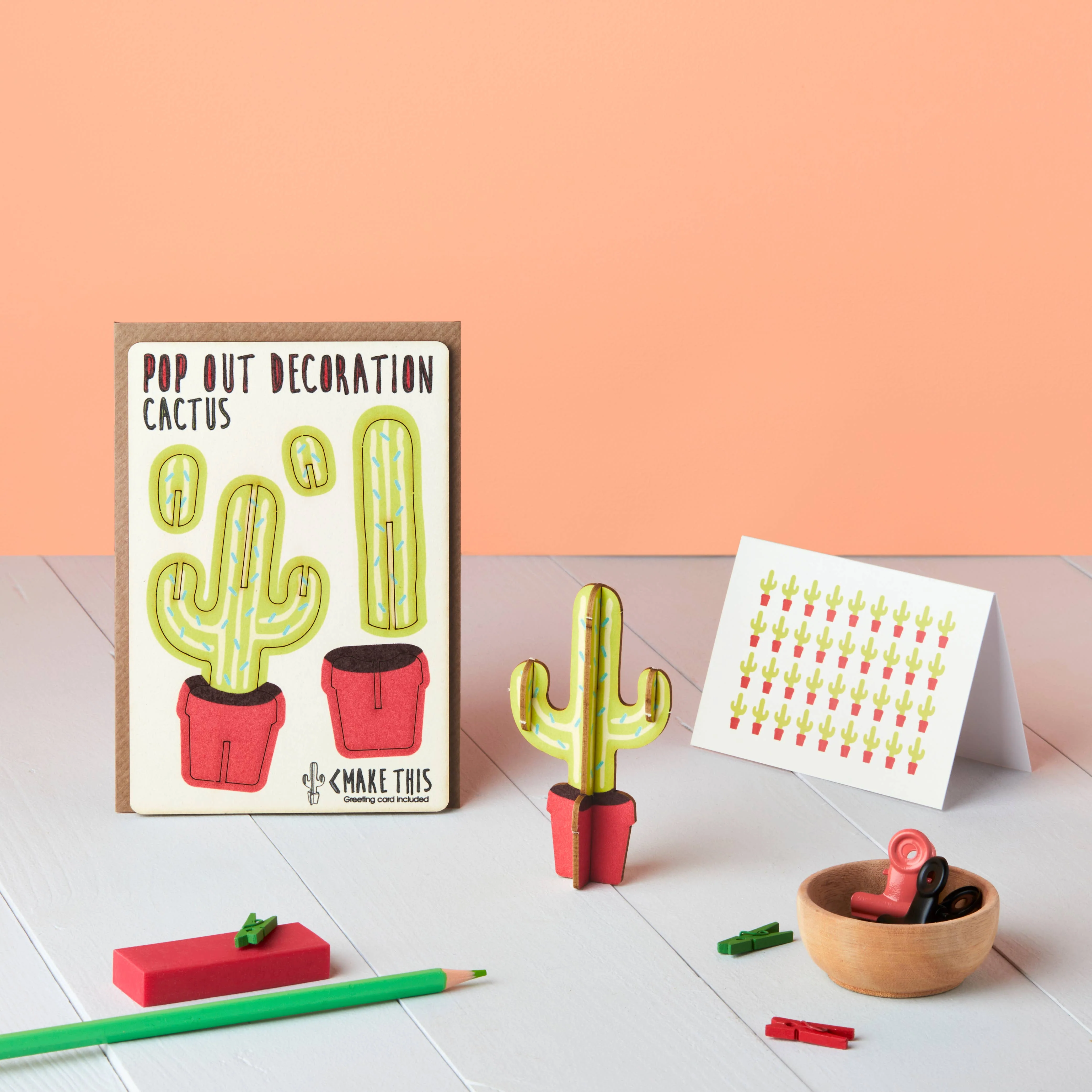 Pop Out Cactus Greeting Card - Image 2