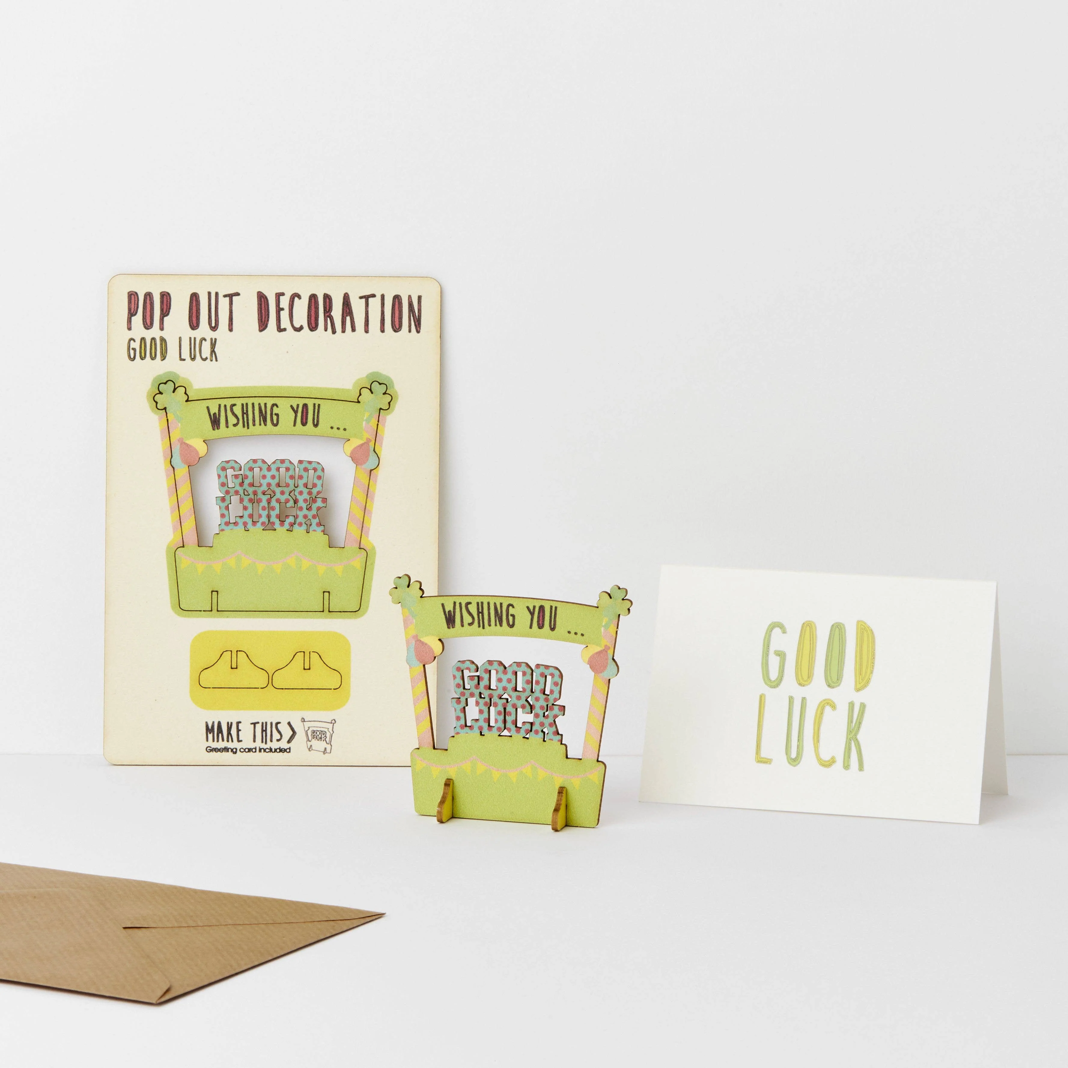 Pop Out Good Luck Greeting Card