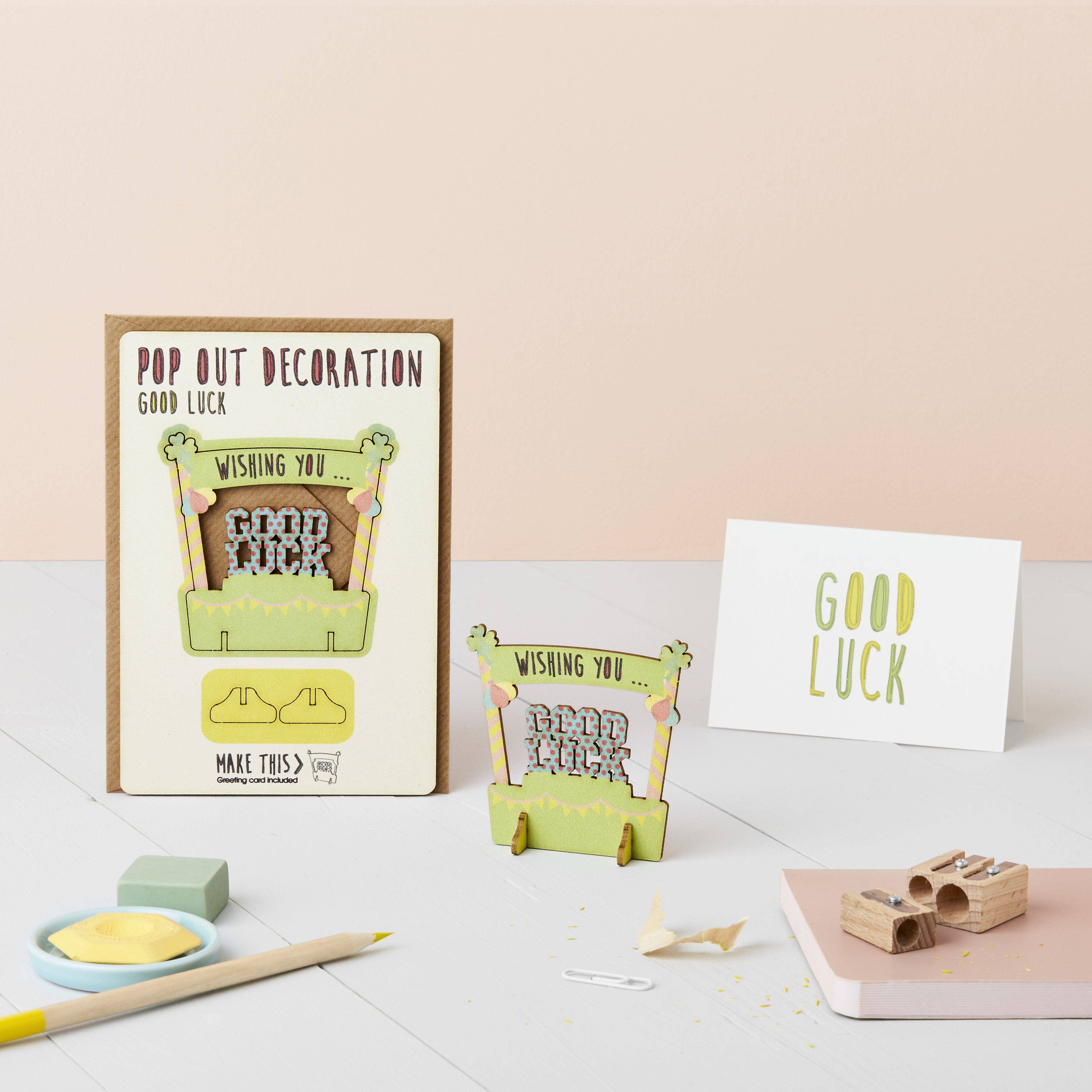 Pop Out Good Luck Greeting Card - Image 2
