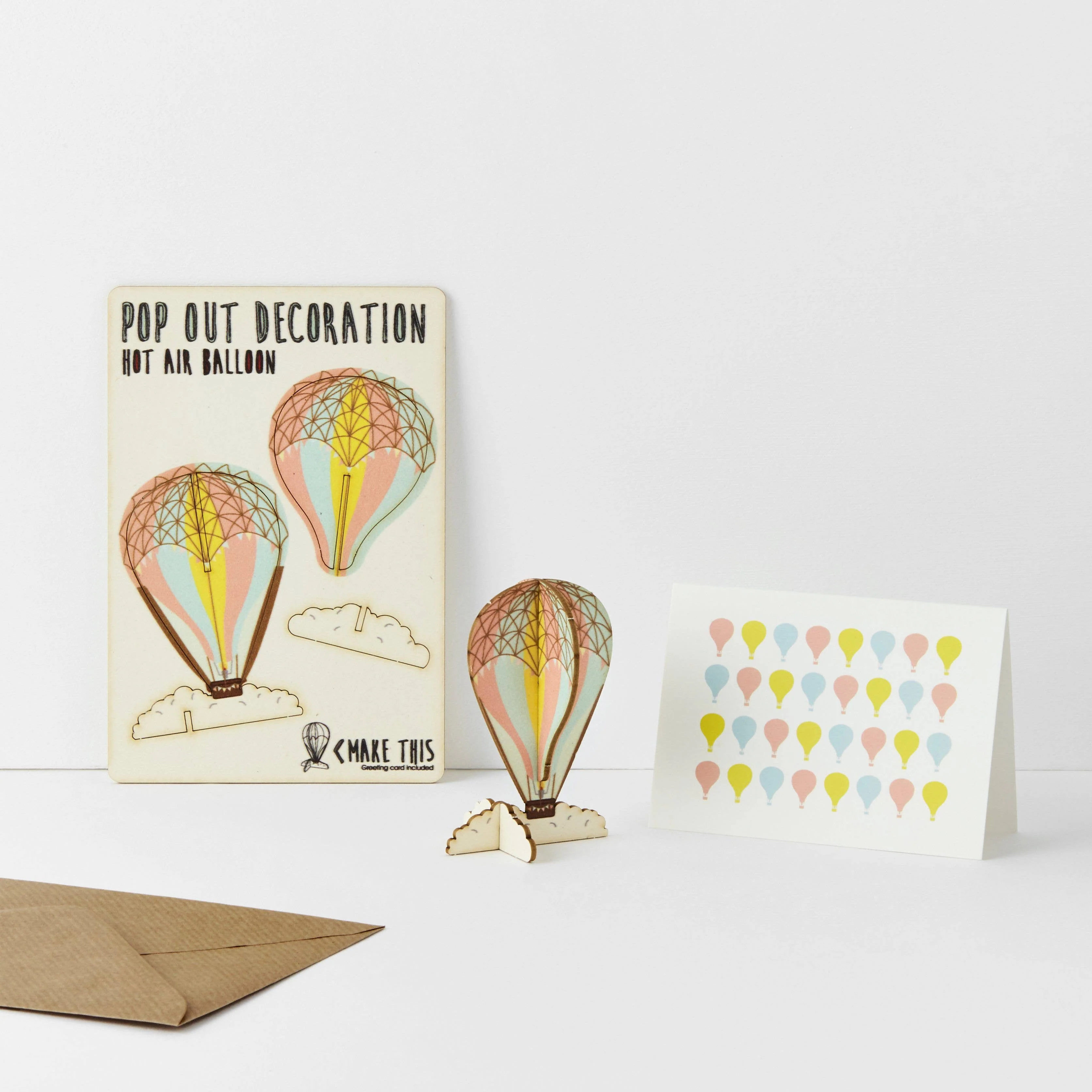 Pop Out Hot Air Balloon Greeting Card