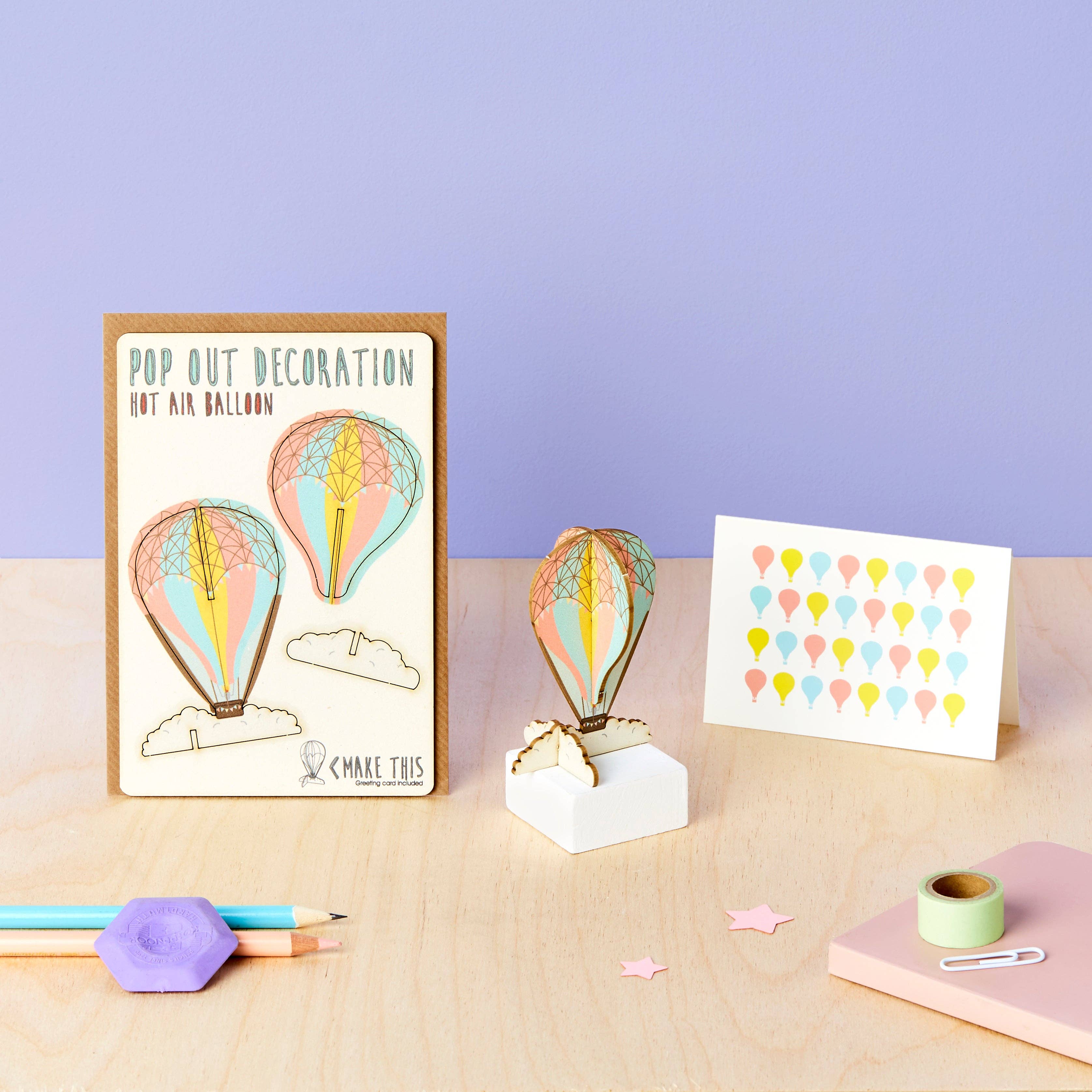 Pop Out Hot Air Balloon Greeting Card - Image 2