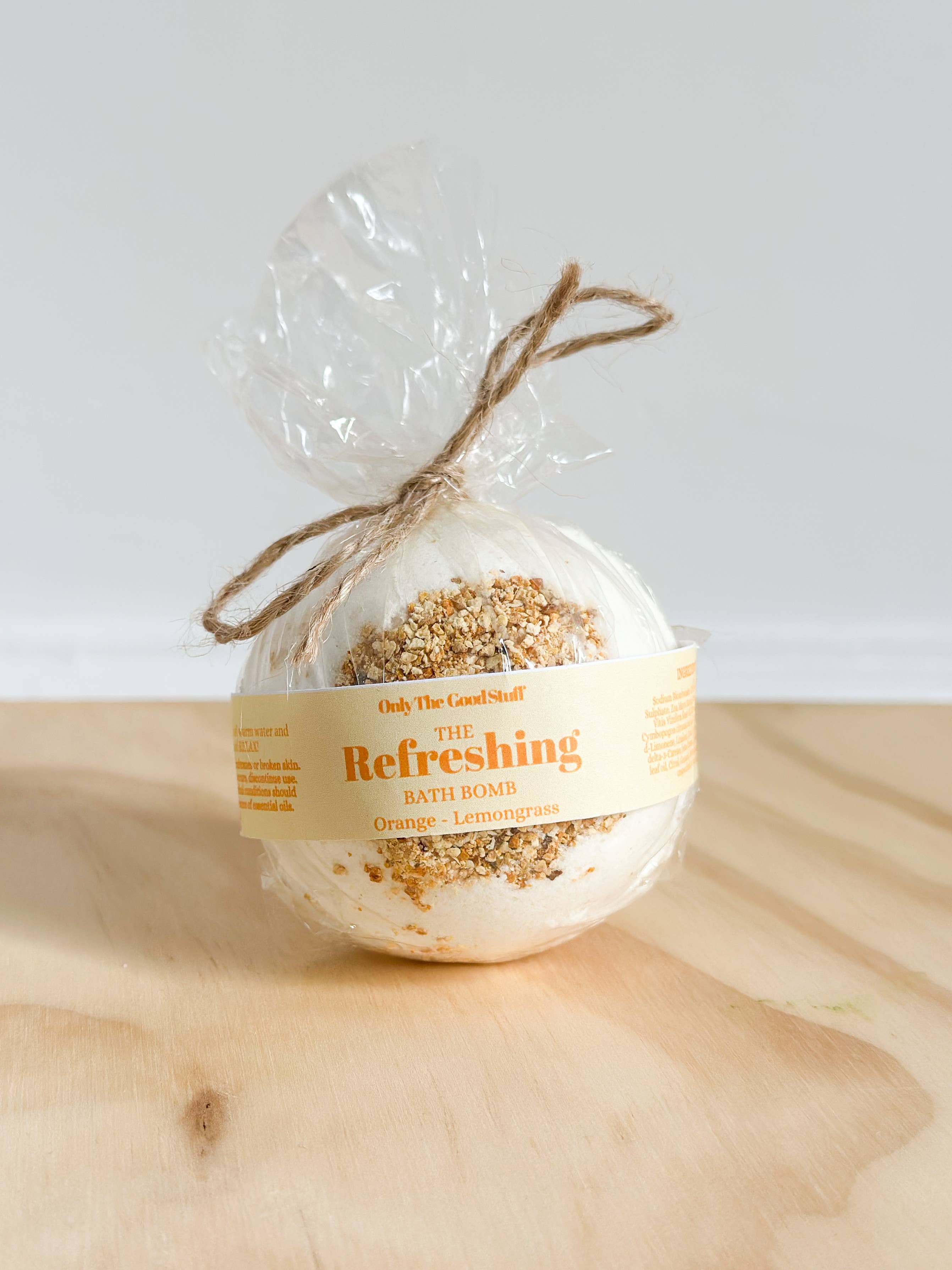 Botanical Bath Bomb: Refreshing – Sweet Orange & Lemongrass - Image 2