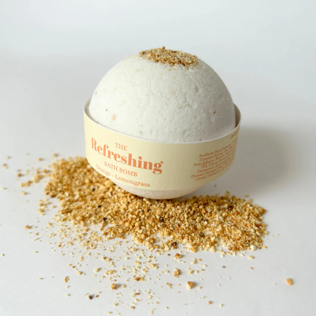 Botanical Bath Bomb: Refreshing – Sweet Orange & Lemongrass - Image 4