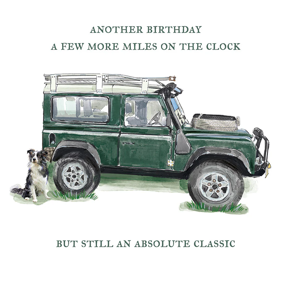 Top Of The Range Silver Foil Birthday Card