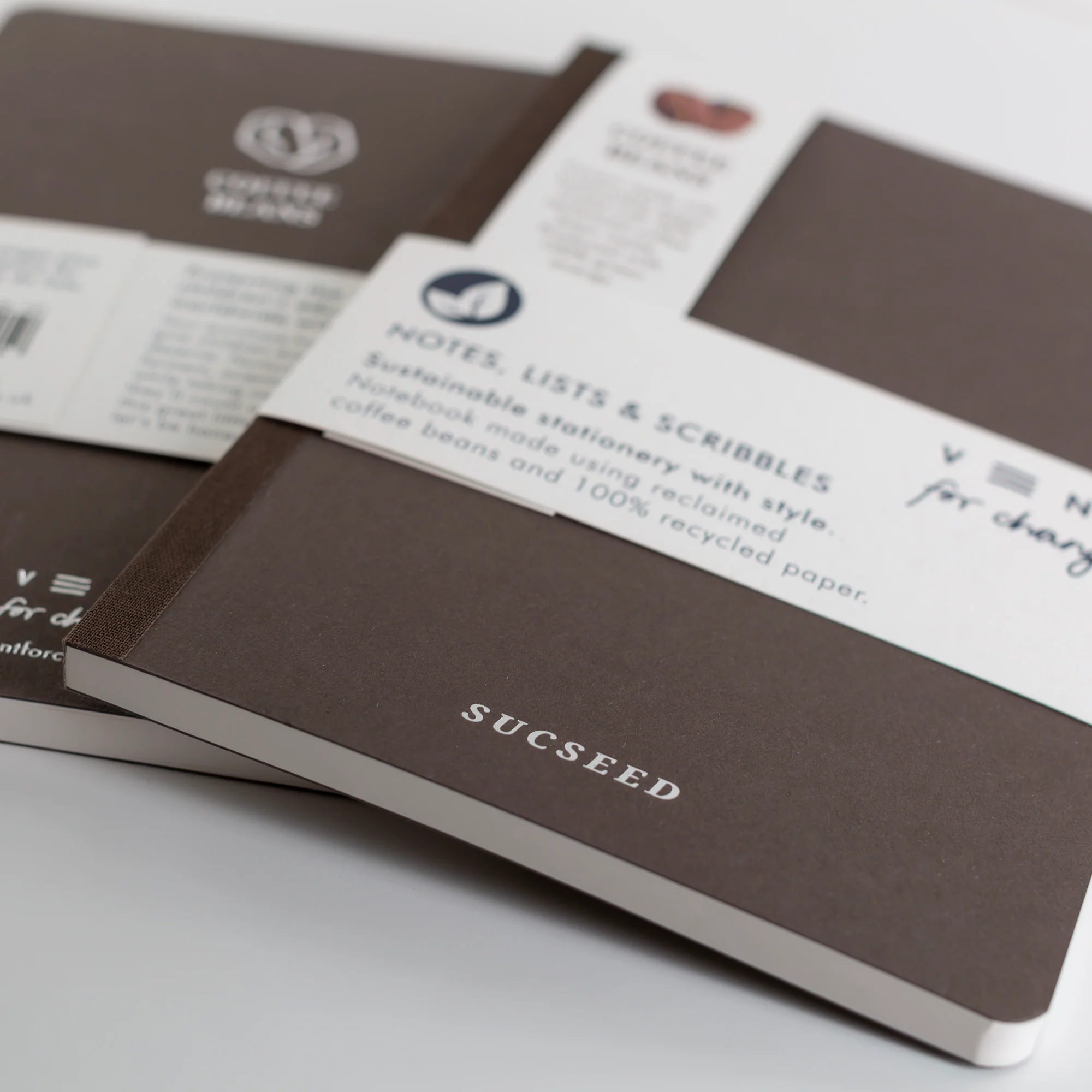 VENT for Change SUCSEED Recycled A5 Notebooks with Reclaimed Coffee Beans - Image 3
