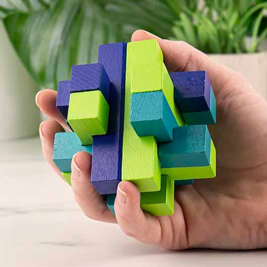 Wellness Puzzles Stress Less : Japanese Wooden Design - Image 2
