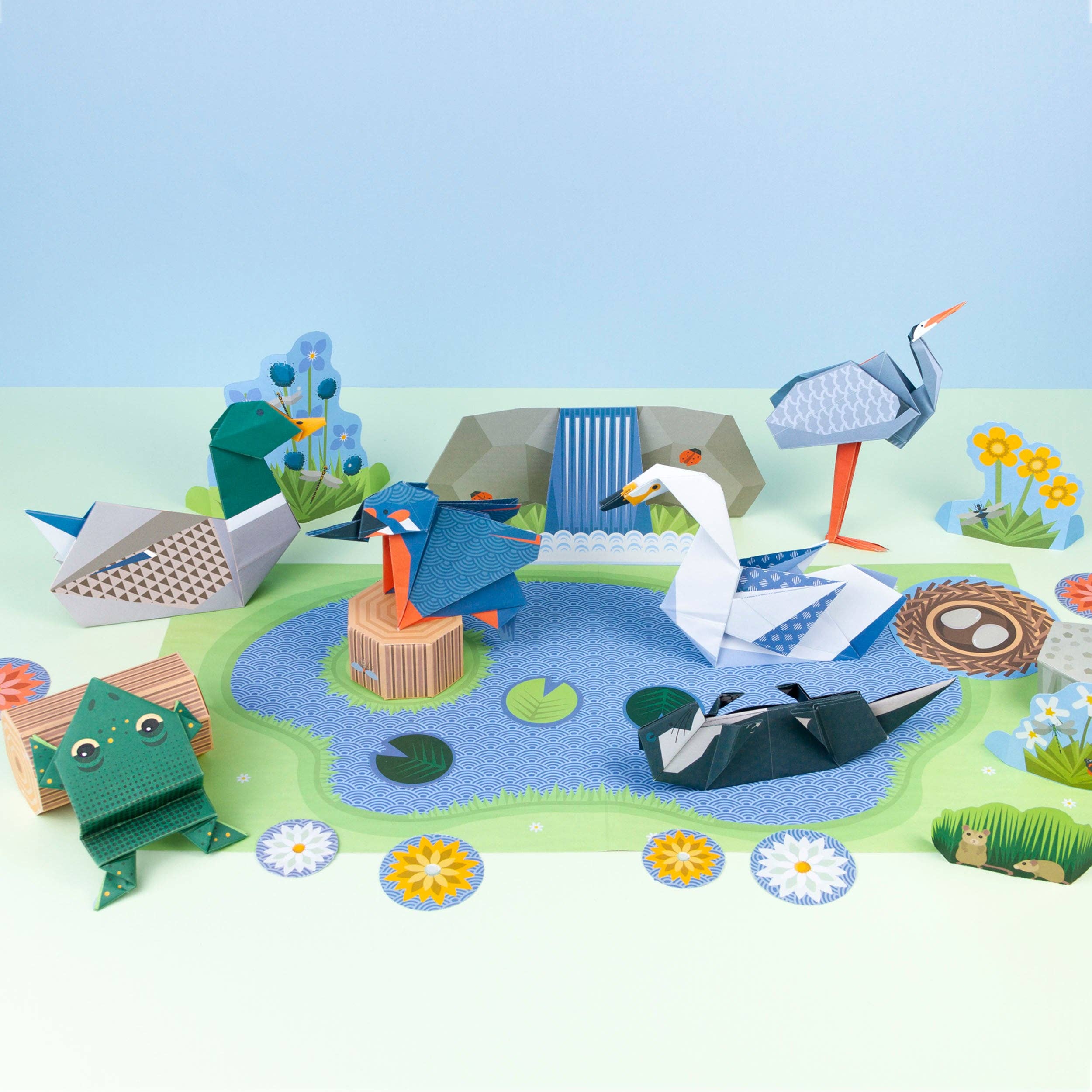 Wetland Wildlife Origami Craft Kit