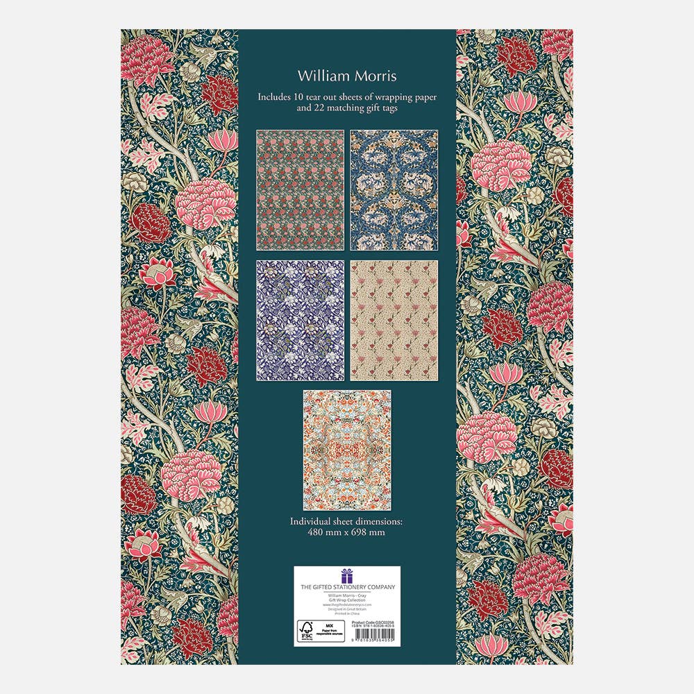 William Morris Cray Gift Wrap Collection – Set of 10 Sheets - Image 2