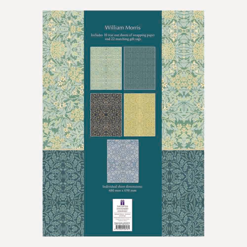 William Morris Gift Wrap Collection - Classy Jasmine Design - Image 2