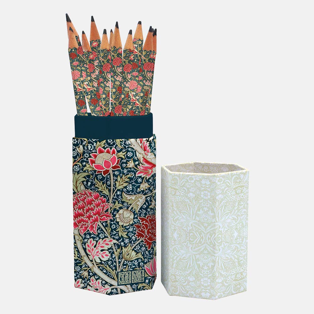 William Morris Pencil Set - Elegant Cray Design