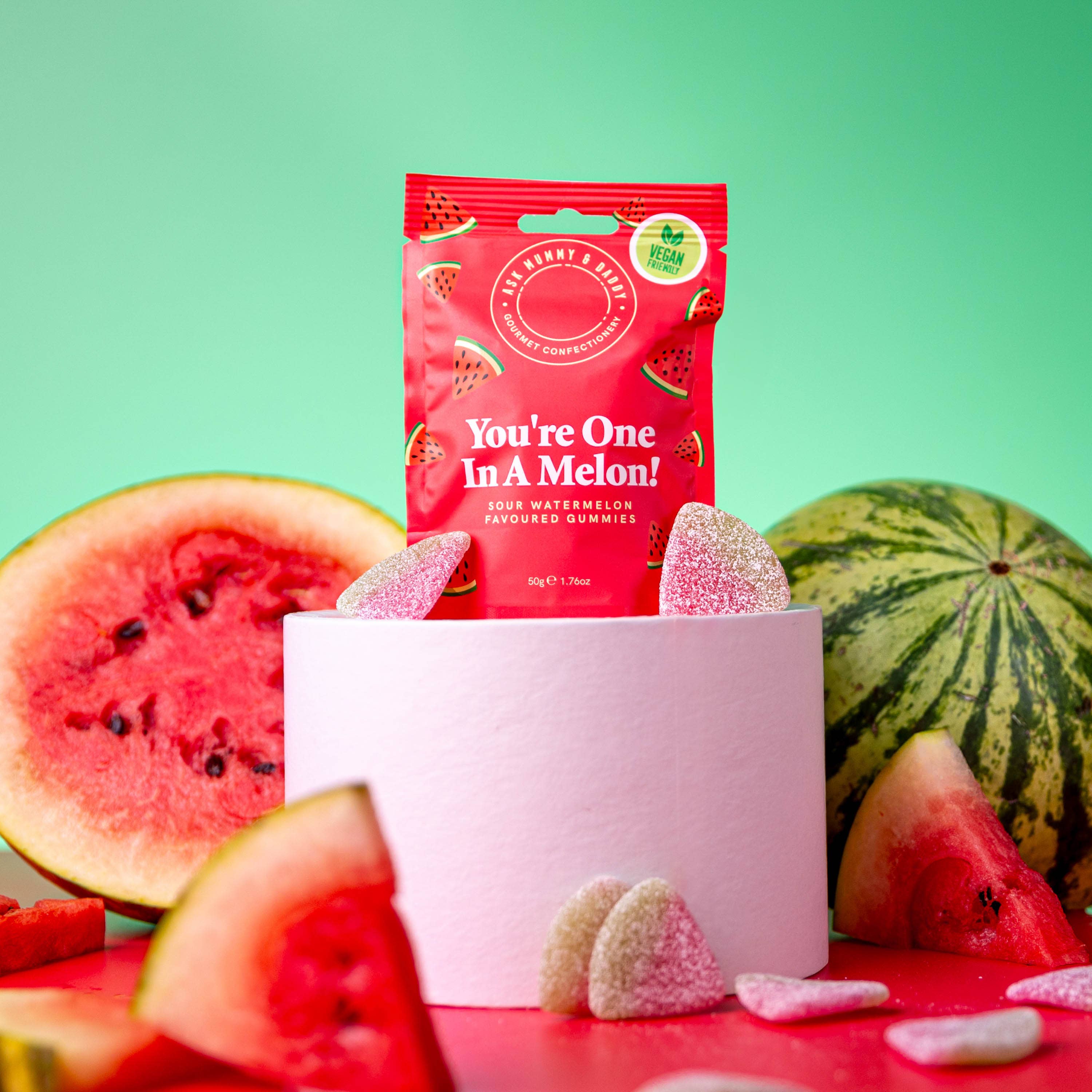 You're One In A Melon Sour Watermelon Gummies - Image 3