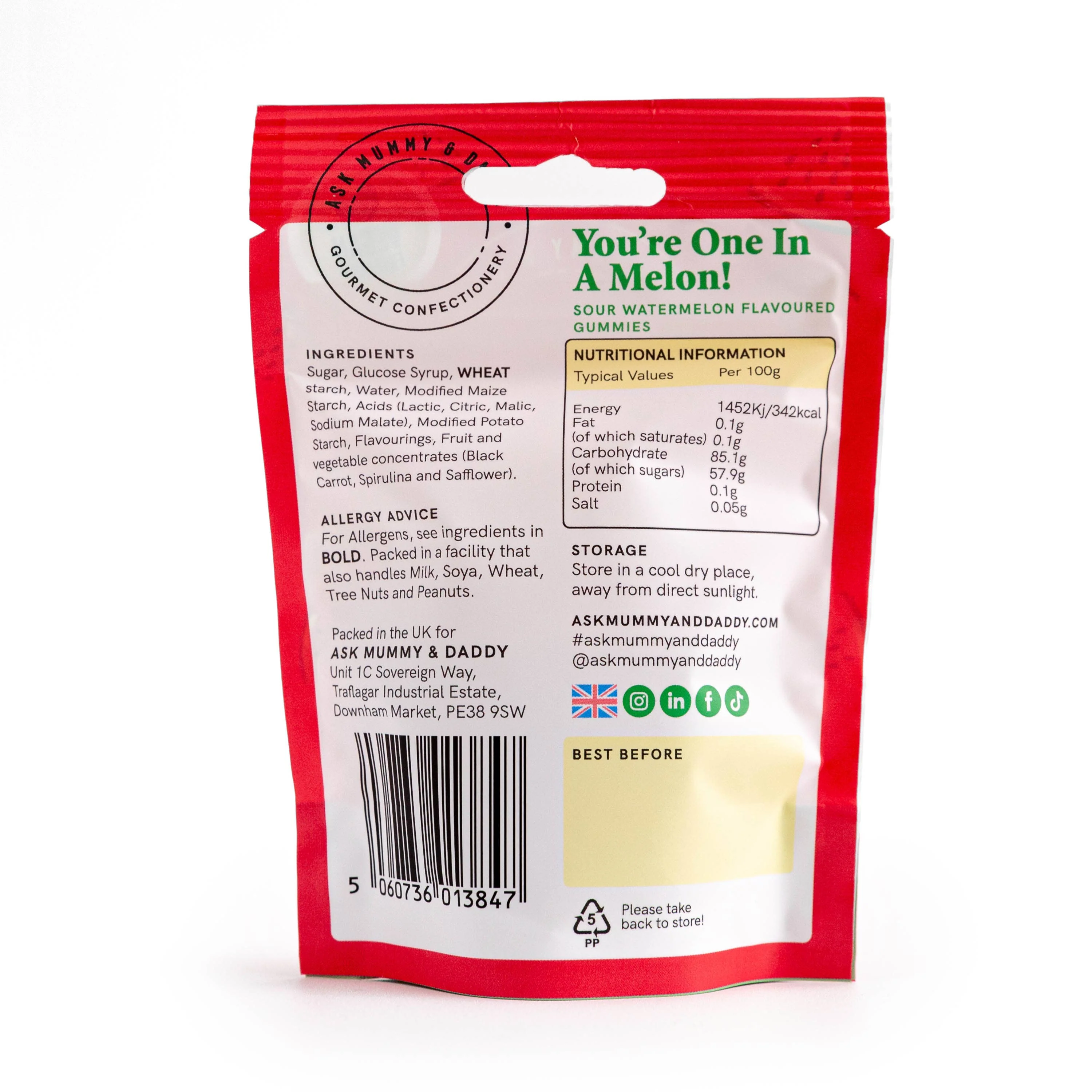 You're One In A Melon Sour Watermelon Gummies - Image 5